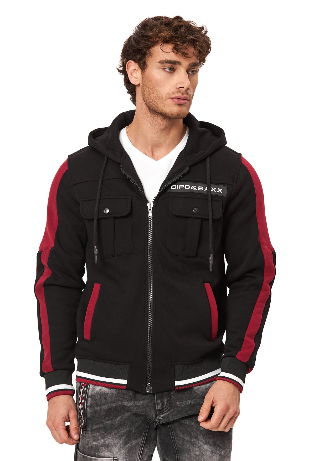 CL586 ERKEK HOODIE SWEATJACKET