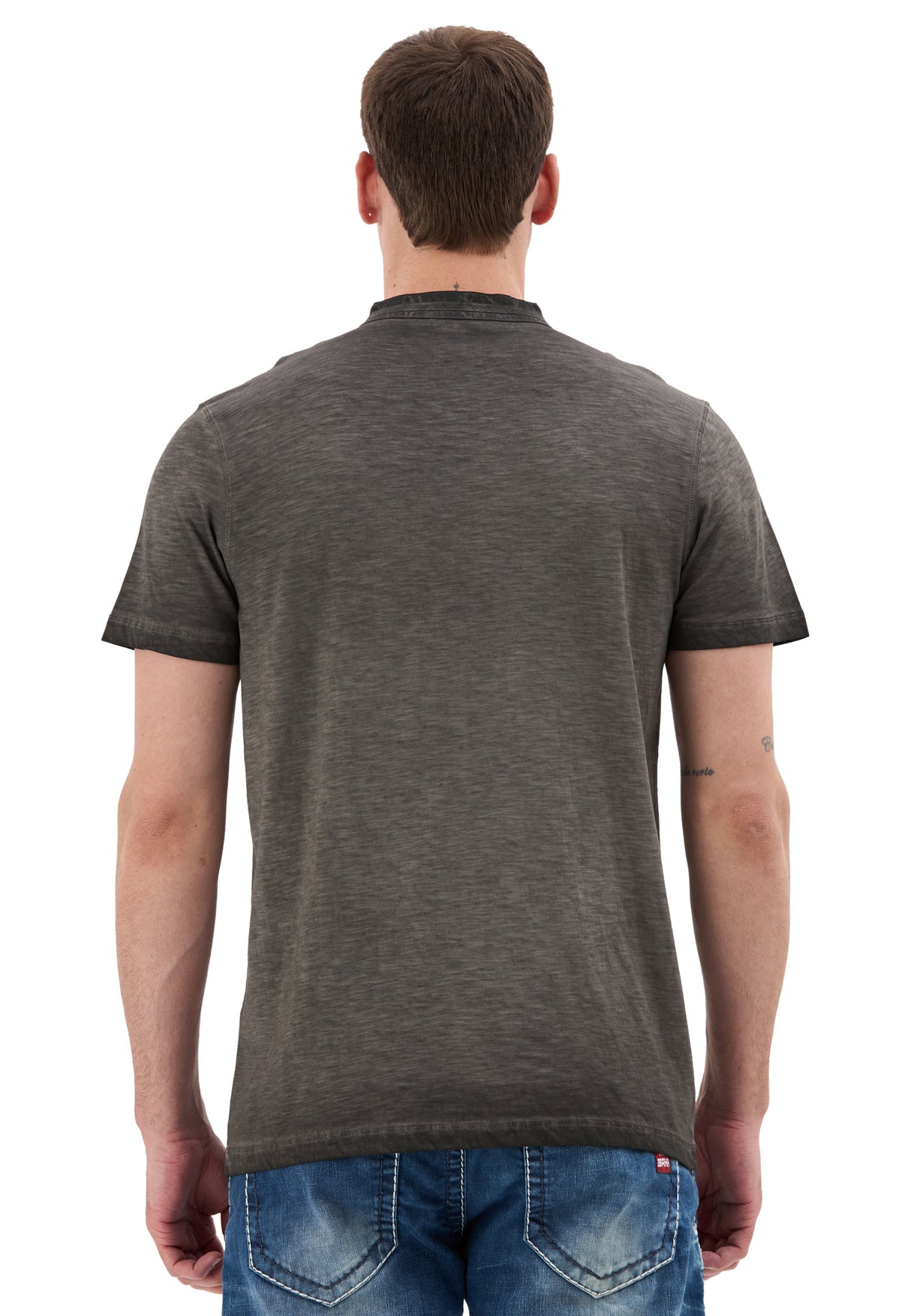 Hakim Yaka Düğmeli Basic Erkek T-Shirt - CT835