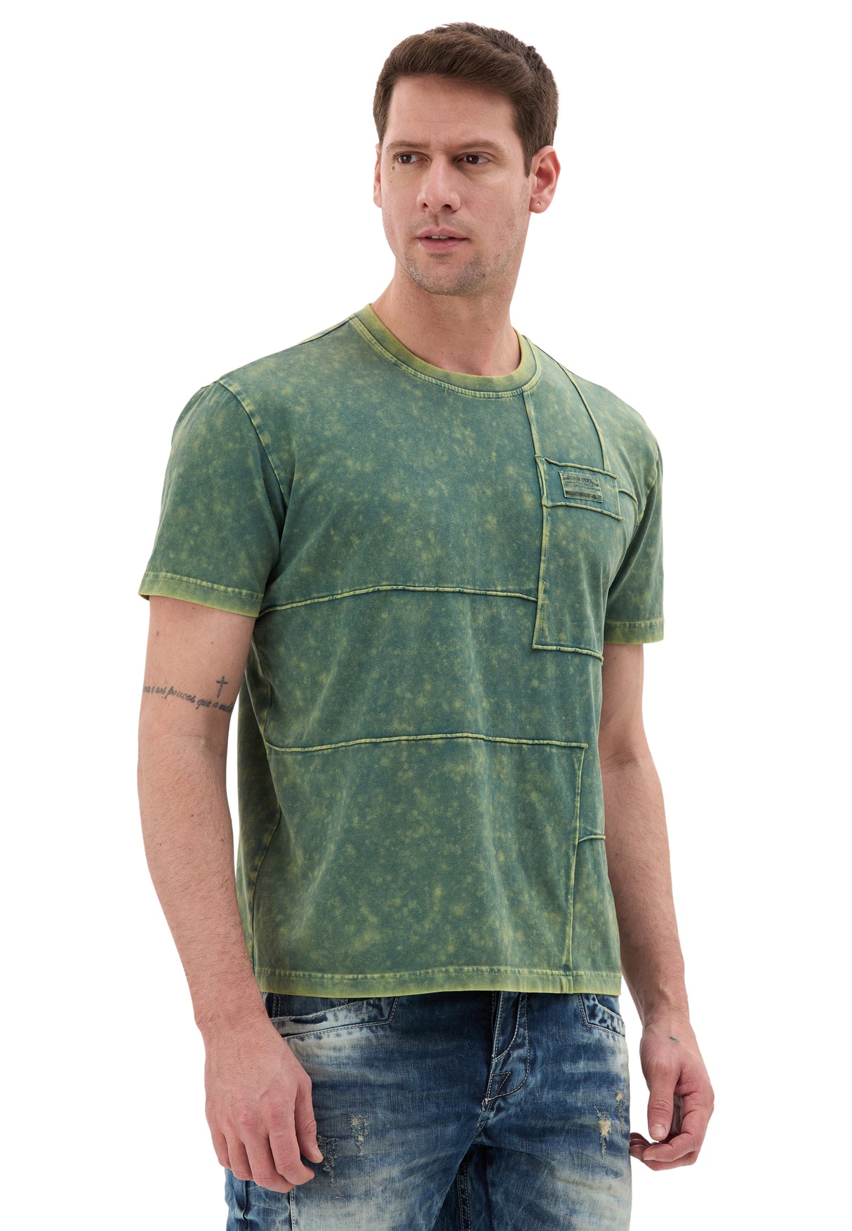 Erkek Yıkamalı Tişört – Casual Tarz - CT853