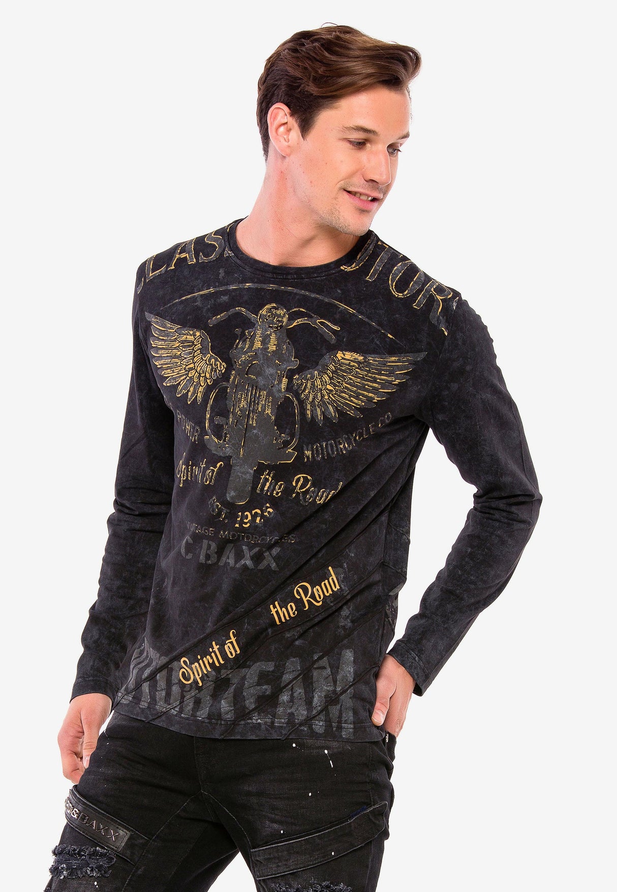 CL348 Erkek Uzun Kollu T-Shirt – Modern Kesim, Yüksek Kalite Pamuklu Basic