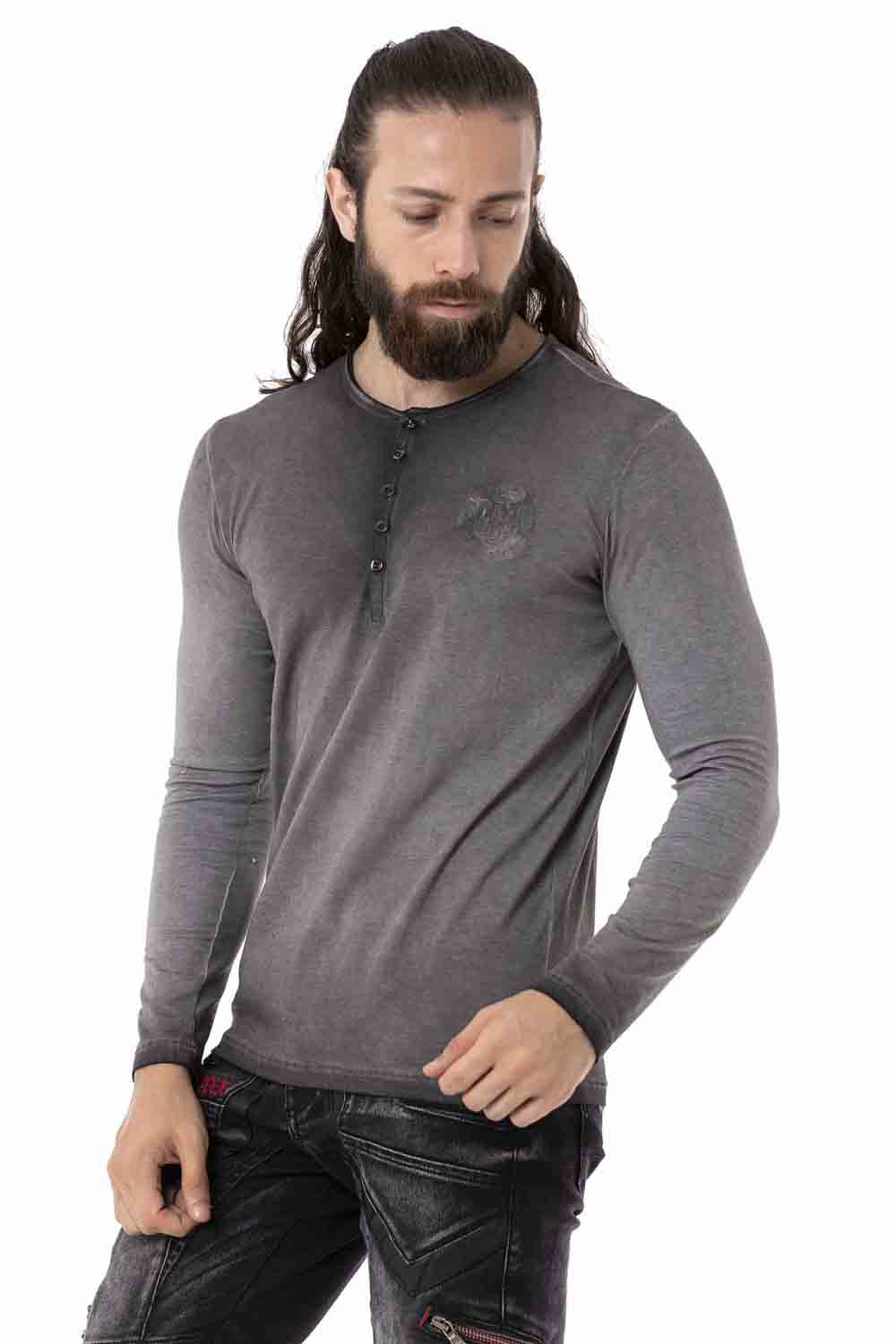 CL523 Erkek Sweatshirt – Bisiklet Yaka, Slim Fit, Pamuklu Günlük Spor Üst