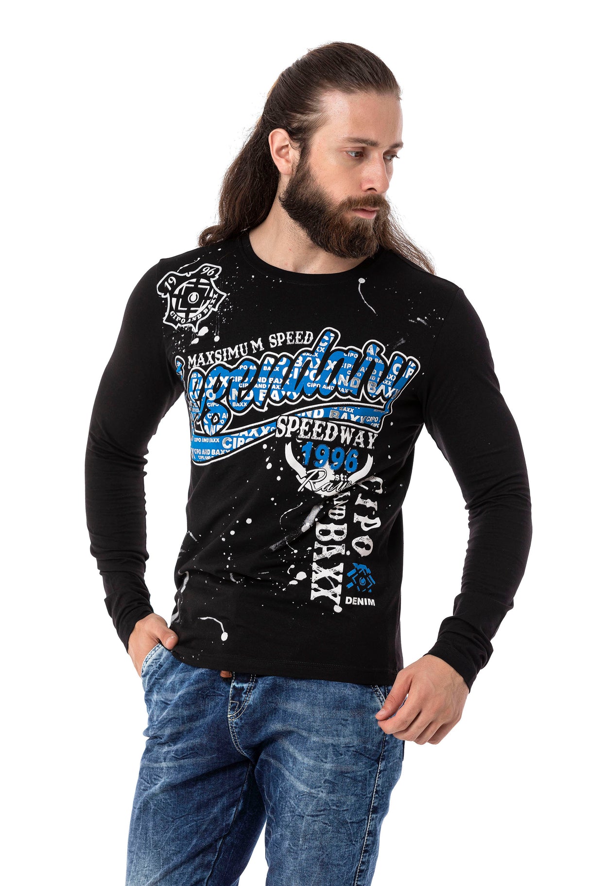 CL510 Erkek Sweatshirt – Günlük Rahat Kalıp Bisiklet Yaka Spor Basic