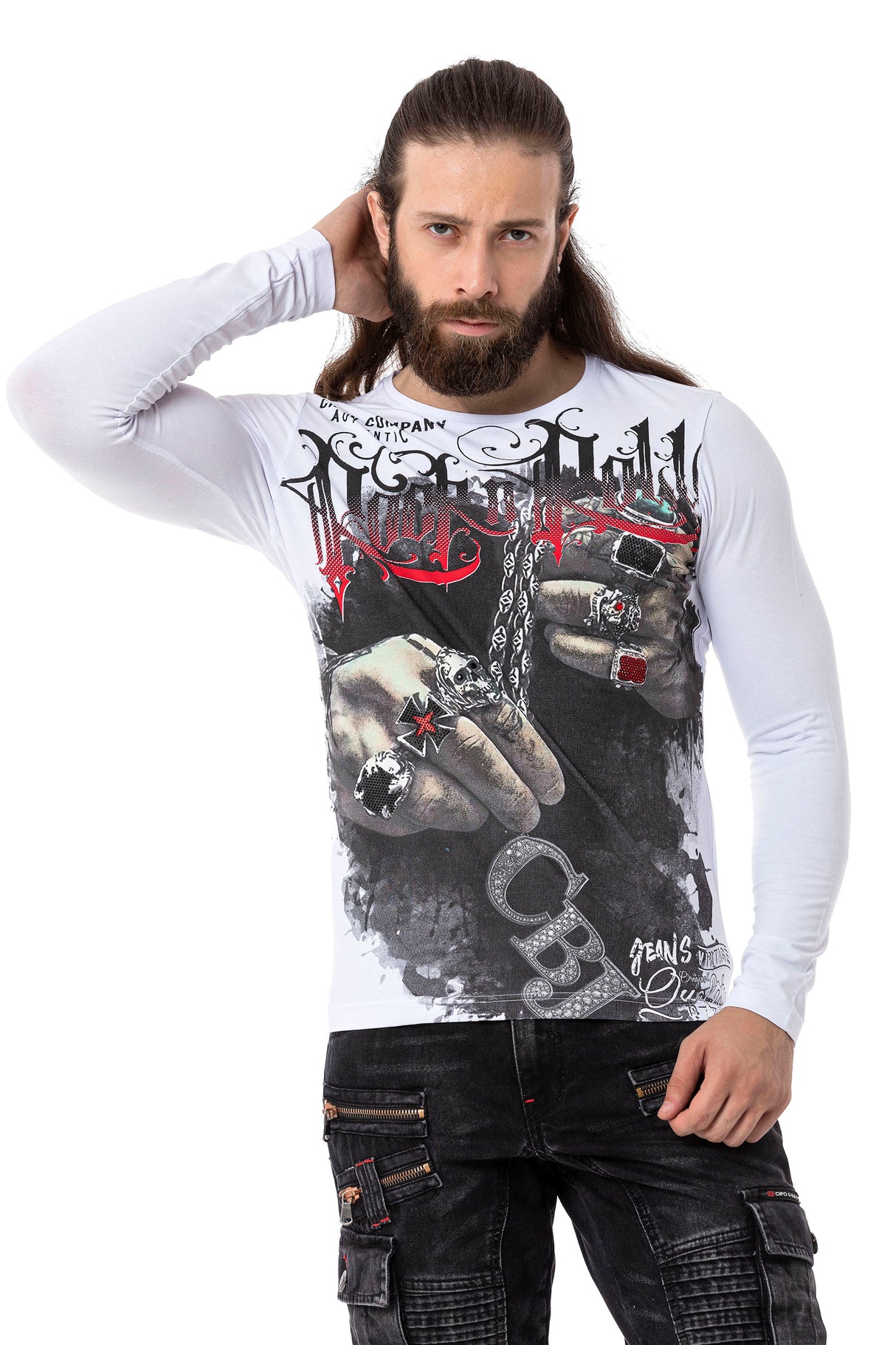 CL511 Erkek Sweatshirt – Günlük Rahat Kalıp Bisiklet Yaka Spor Basic