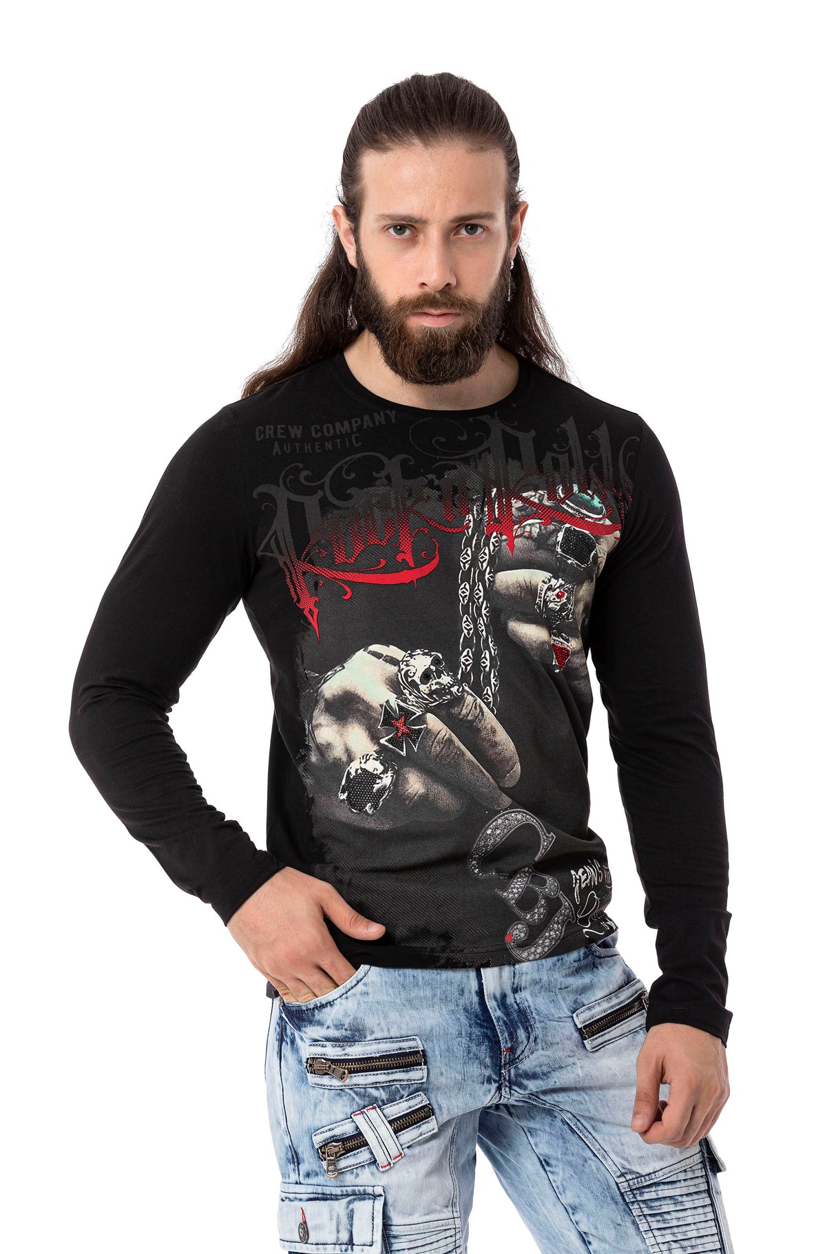 CL511 Erkek Sweatshirt – Günlük Rahat Kalıp Bisiklet Yaka Spor Basic