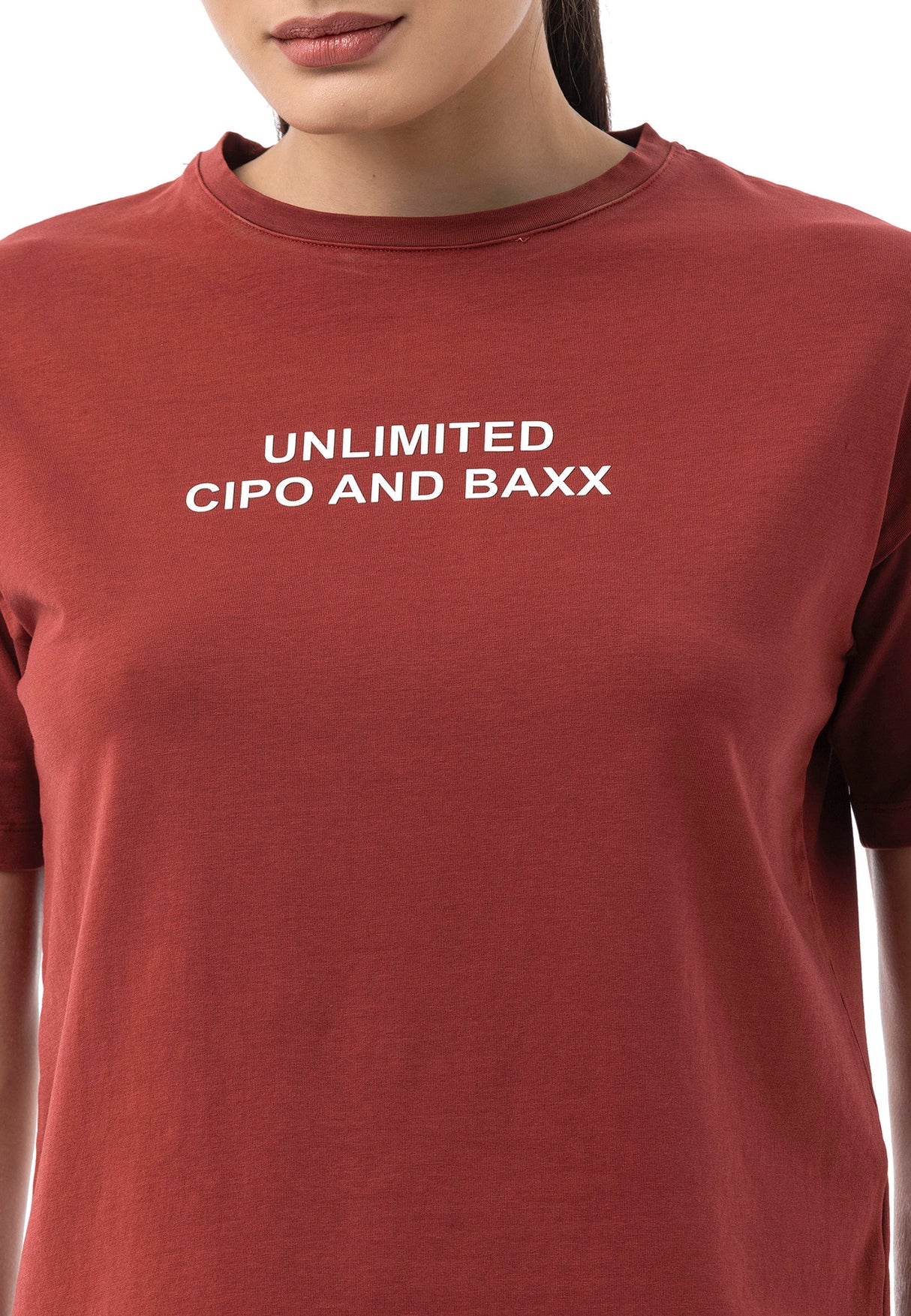 Kadın Regular Fit Baskılı Basic T-Shirt WT390