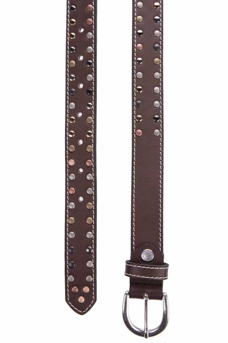 WG104 Kadın Kemer Metal İşlemeli Hakiki Deri