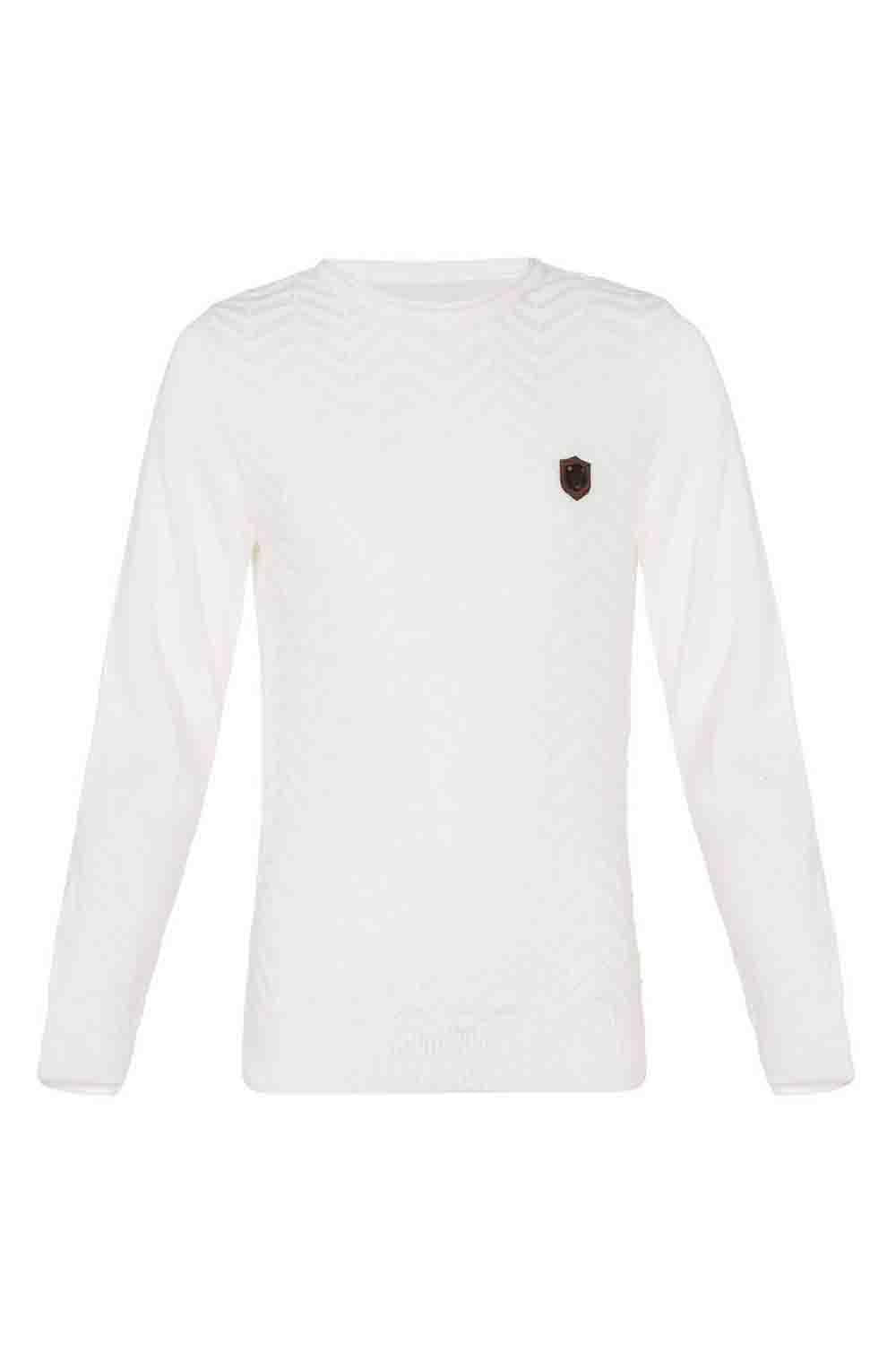 BP100 Çift Yakalı Gri Çocuk Kazak