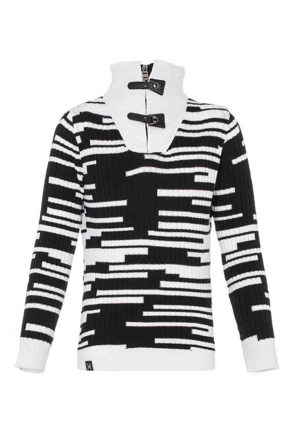 BP105 Çift Yakalı Gri Çocuk Kazak