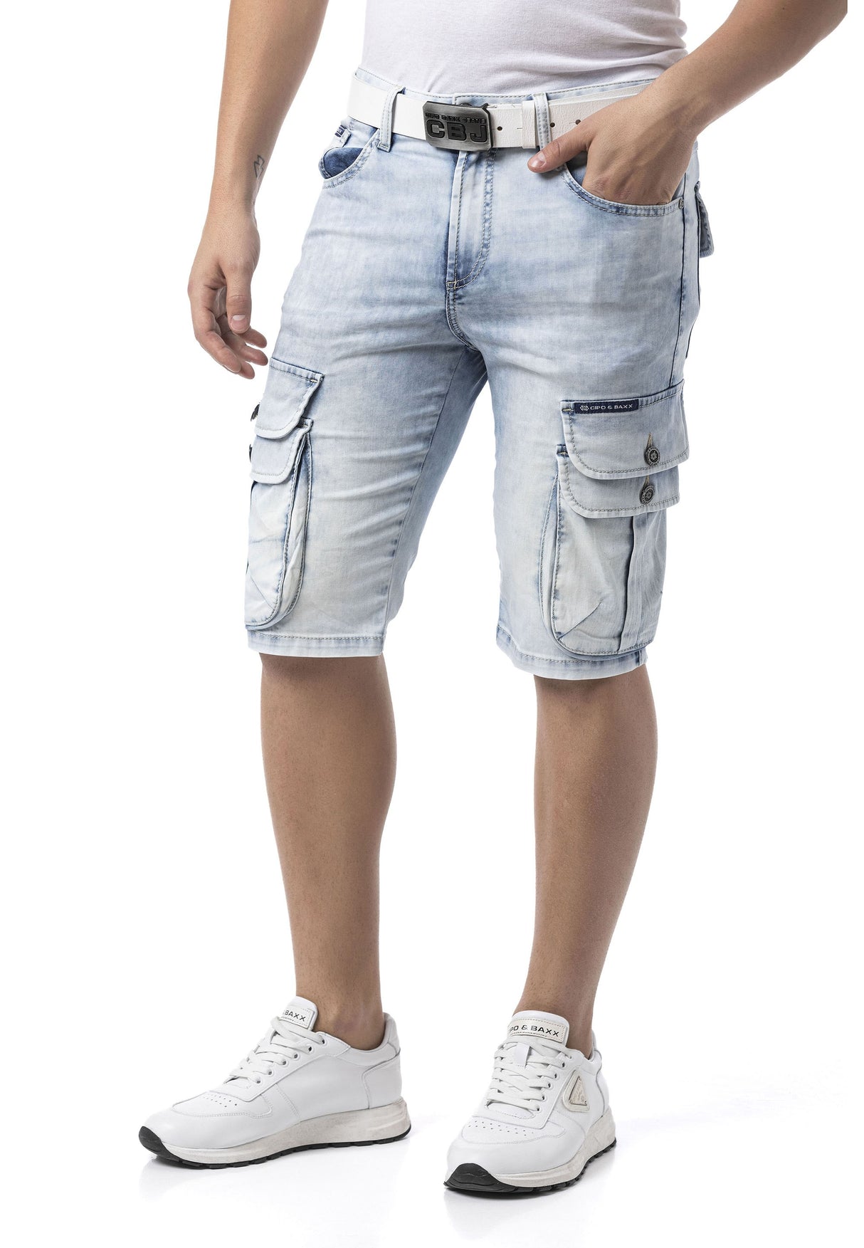 CK306 Men’s Stylish Slim Fit Capri Pants