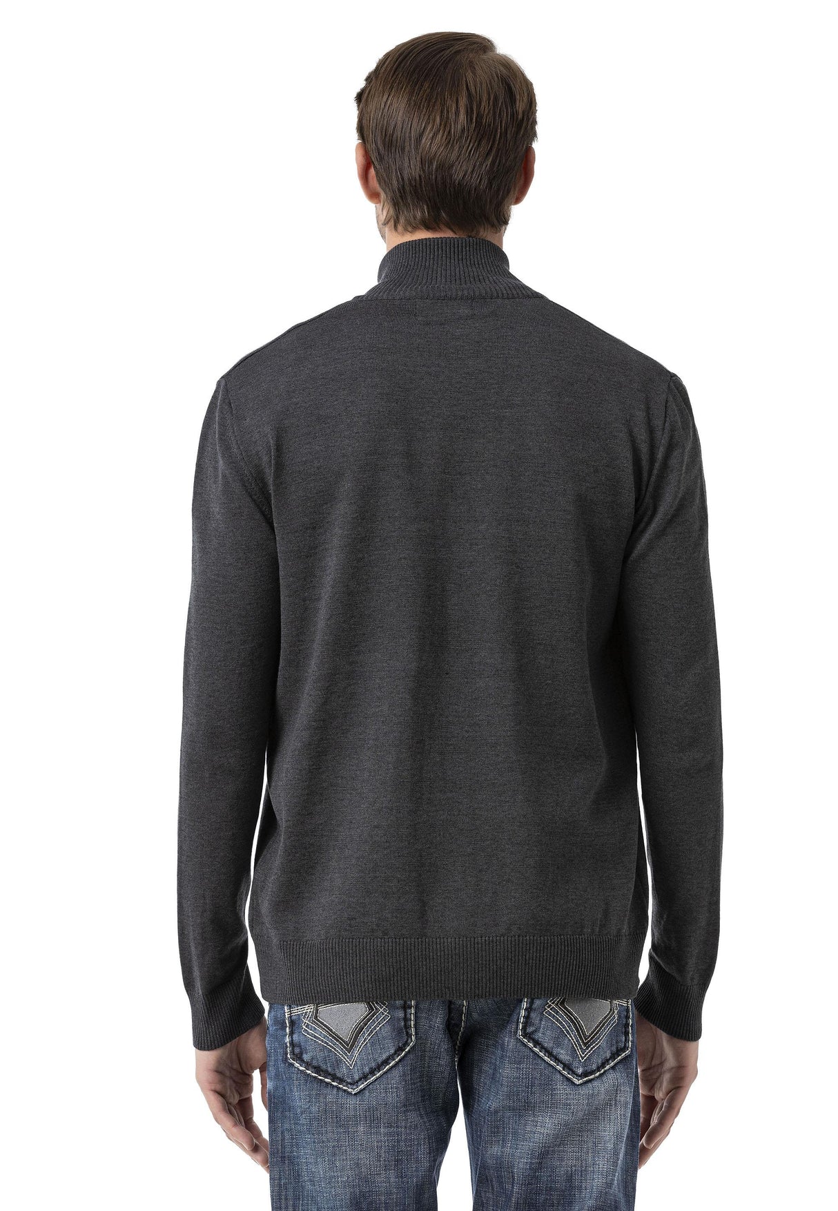 CP282 Ultimate Zip Luxe Knit Men Sweater