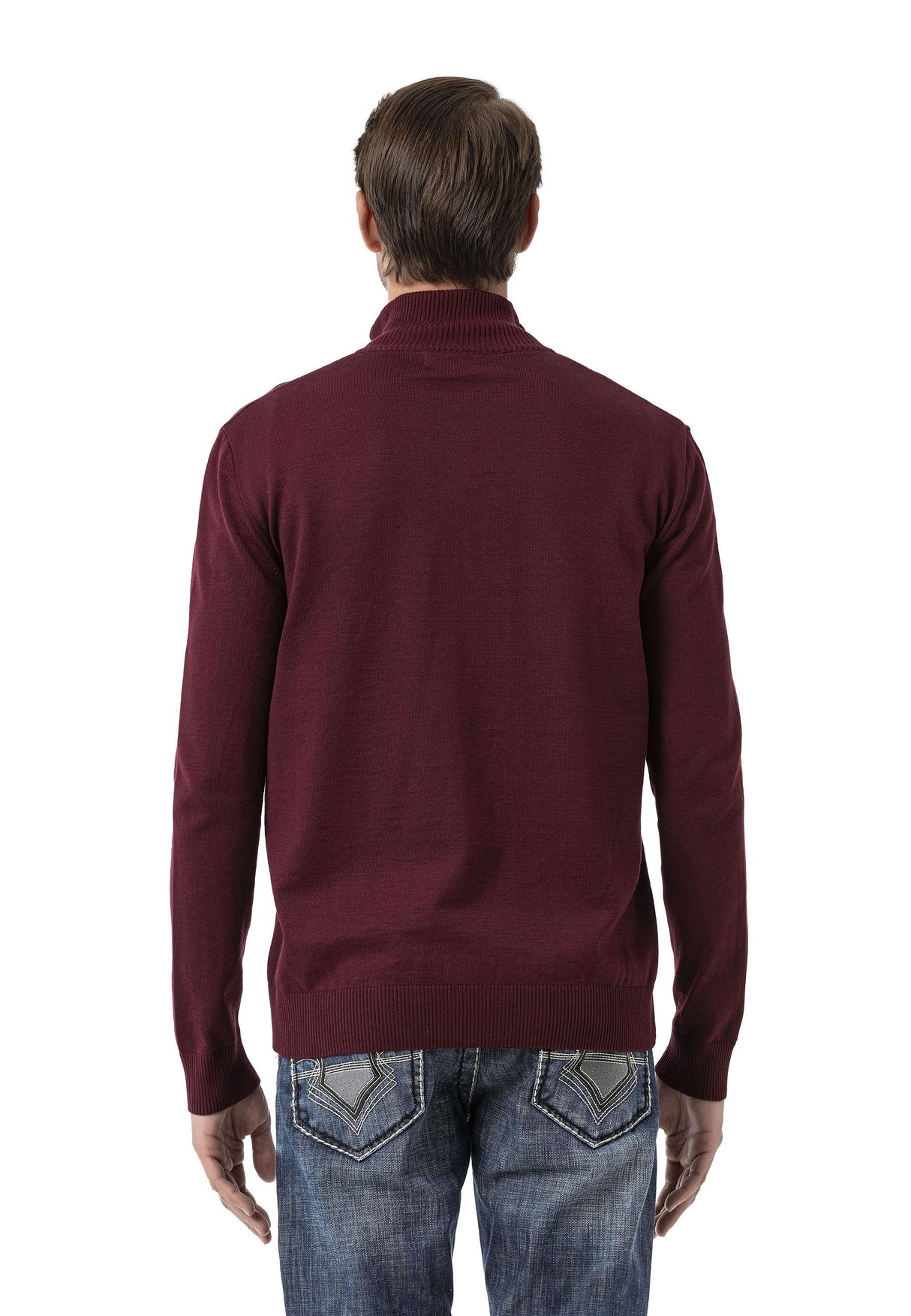 CP282 Ultimate Zip Luxe Knit Men Sweater
