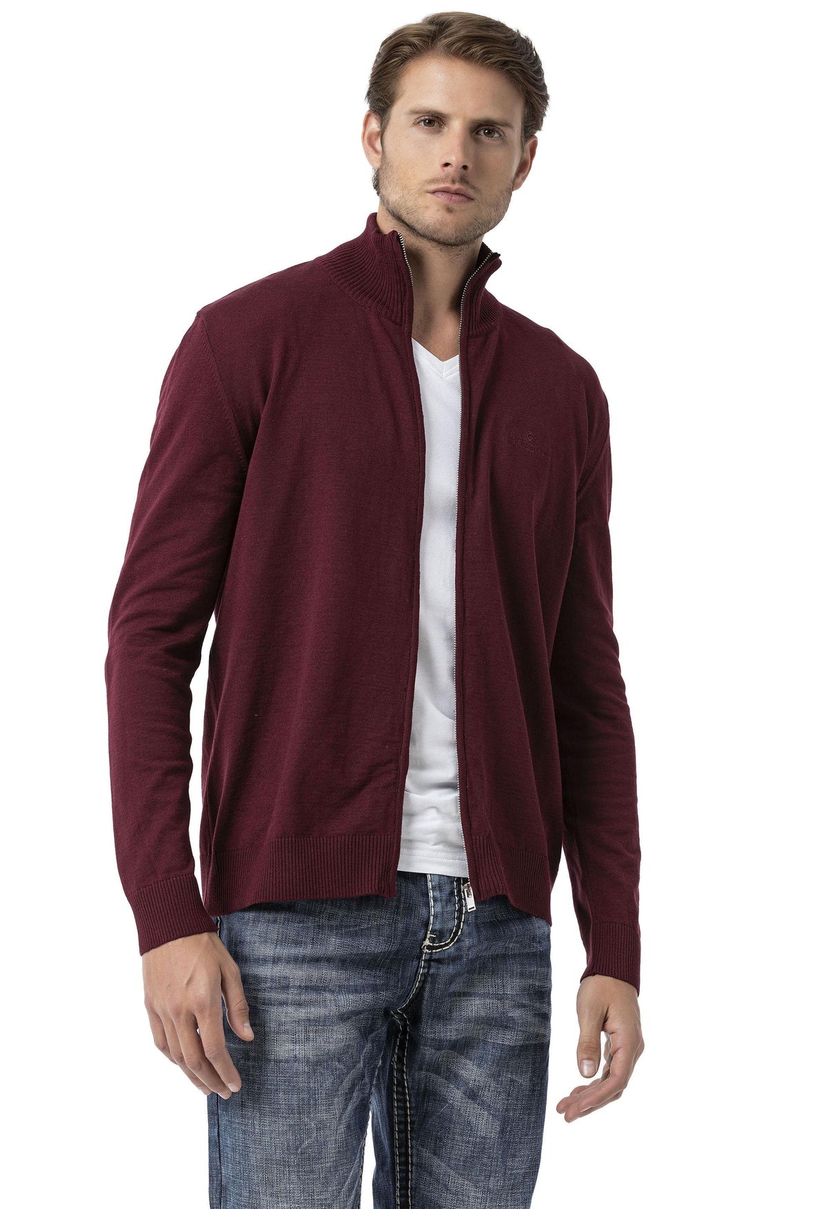 CP282 Ultimate Zip Luxe Knit Men Sweater
