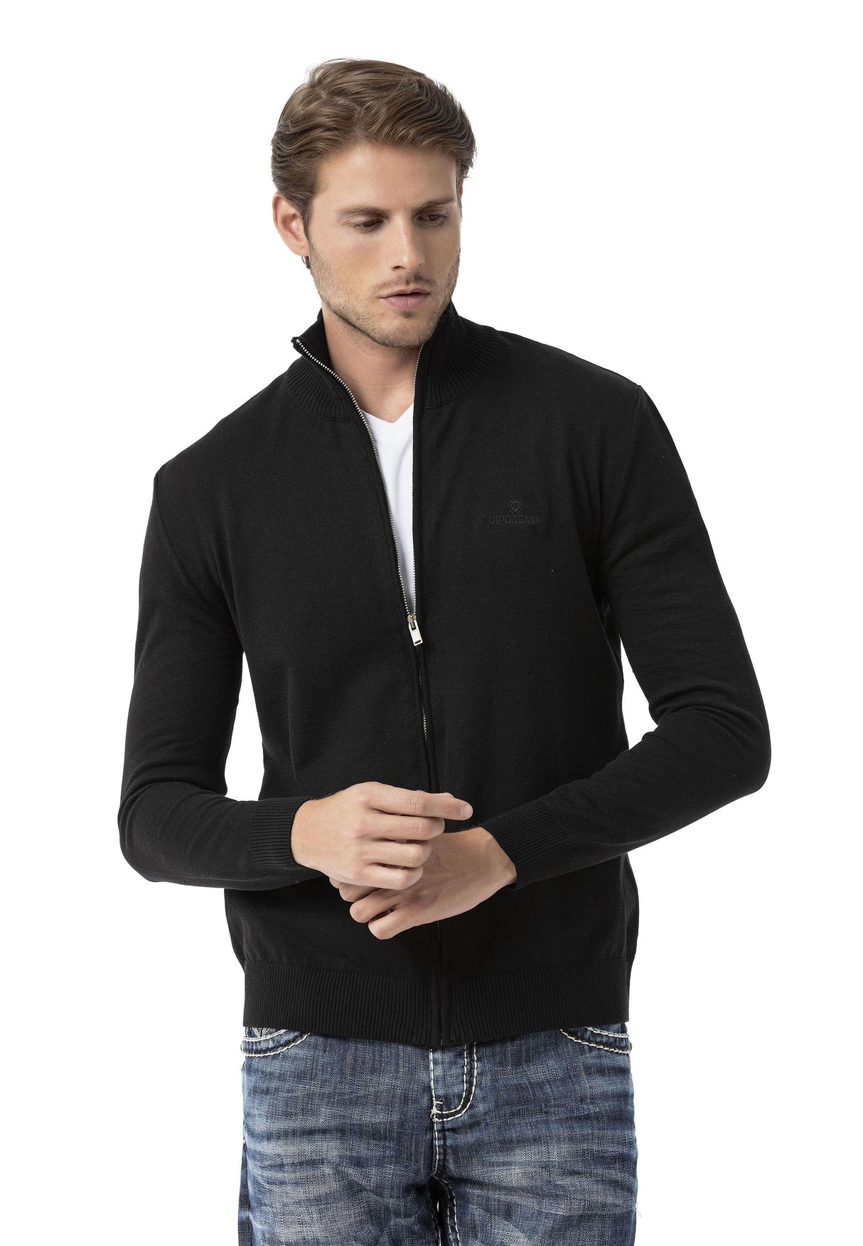 CP282 Ultimate Zip Luxe Knit Men Sweater