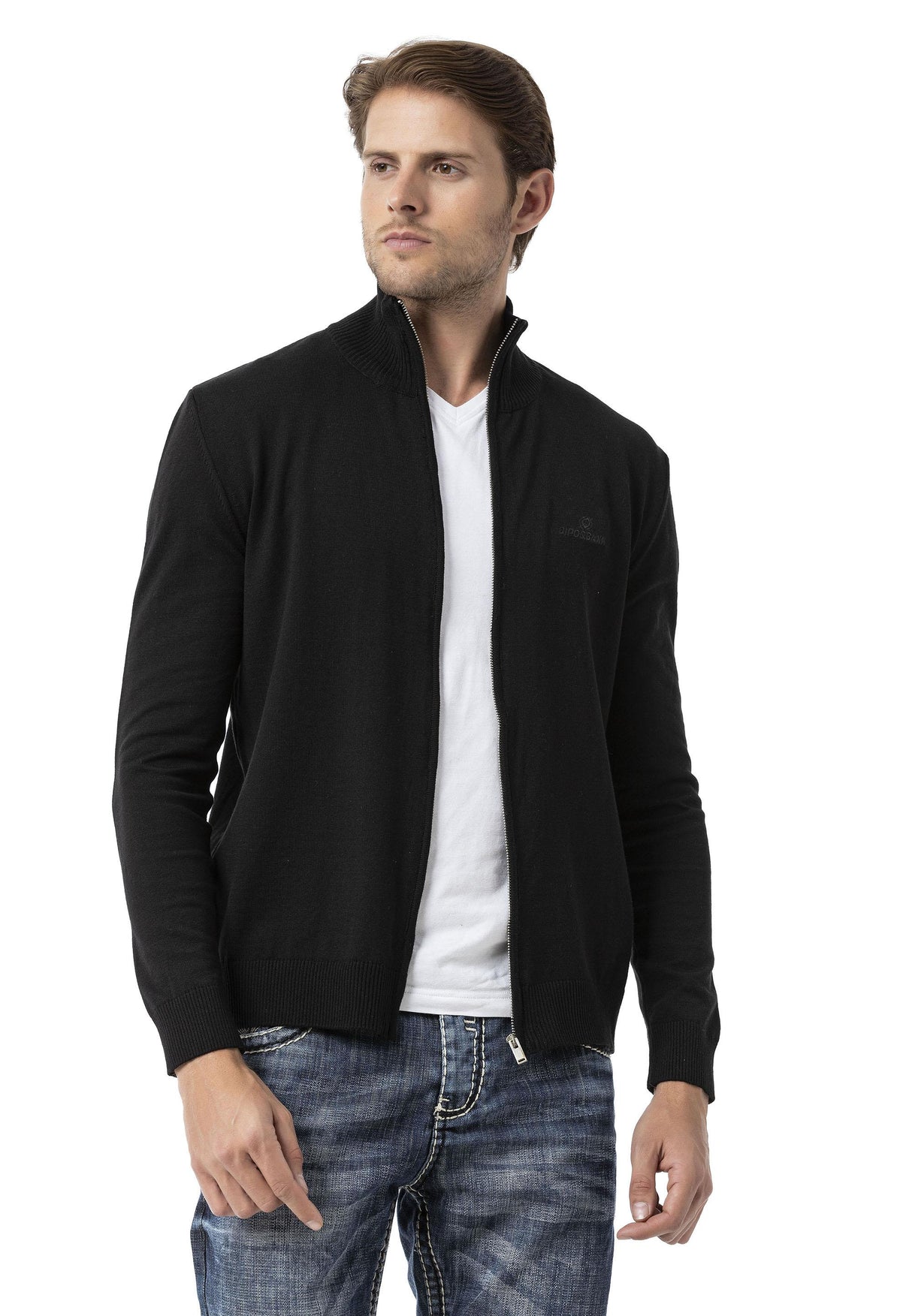 CP282 Ultimate Zip Luxe Knit Men Sweater