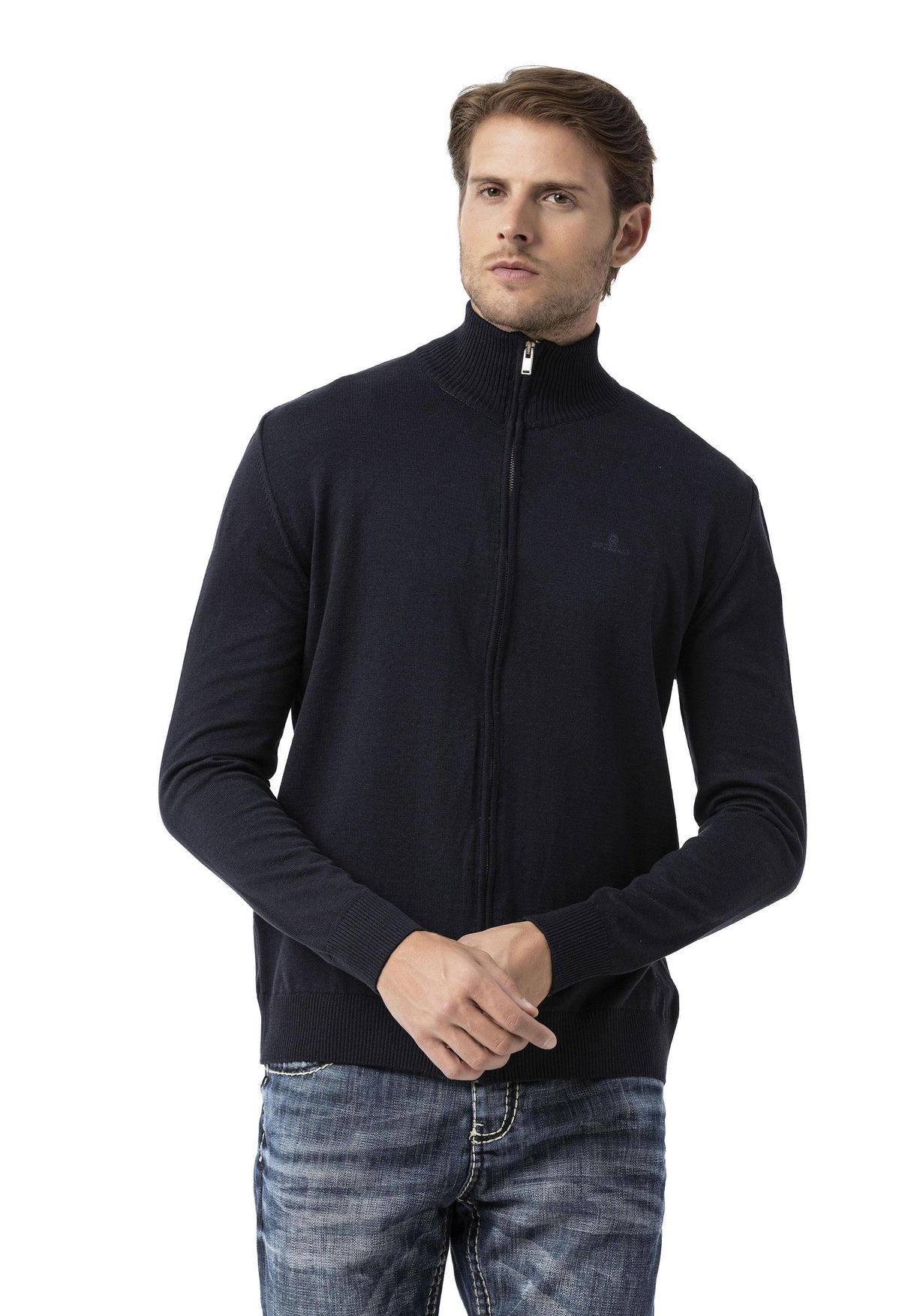 CP282 Ultimate Zip Luxe Knit Men Sweater