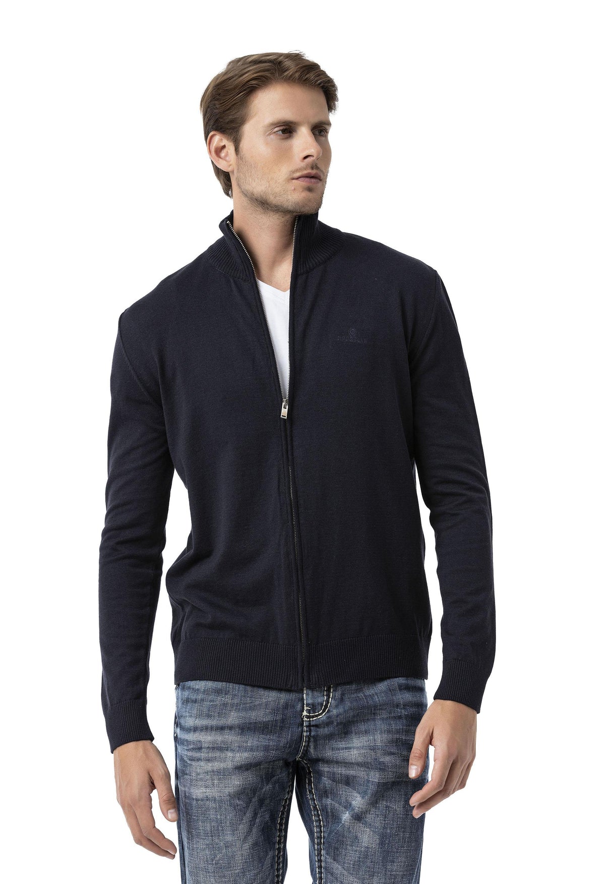 CP282 Ultimate Zip Luxe Knit Men Sweater