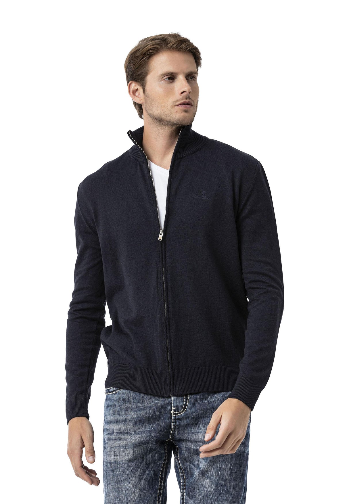 CP282 Ultimate Zip Luxe Knit Men Sweater