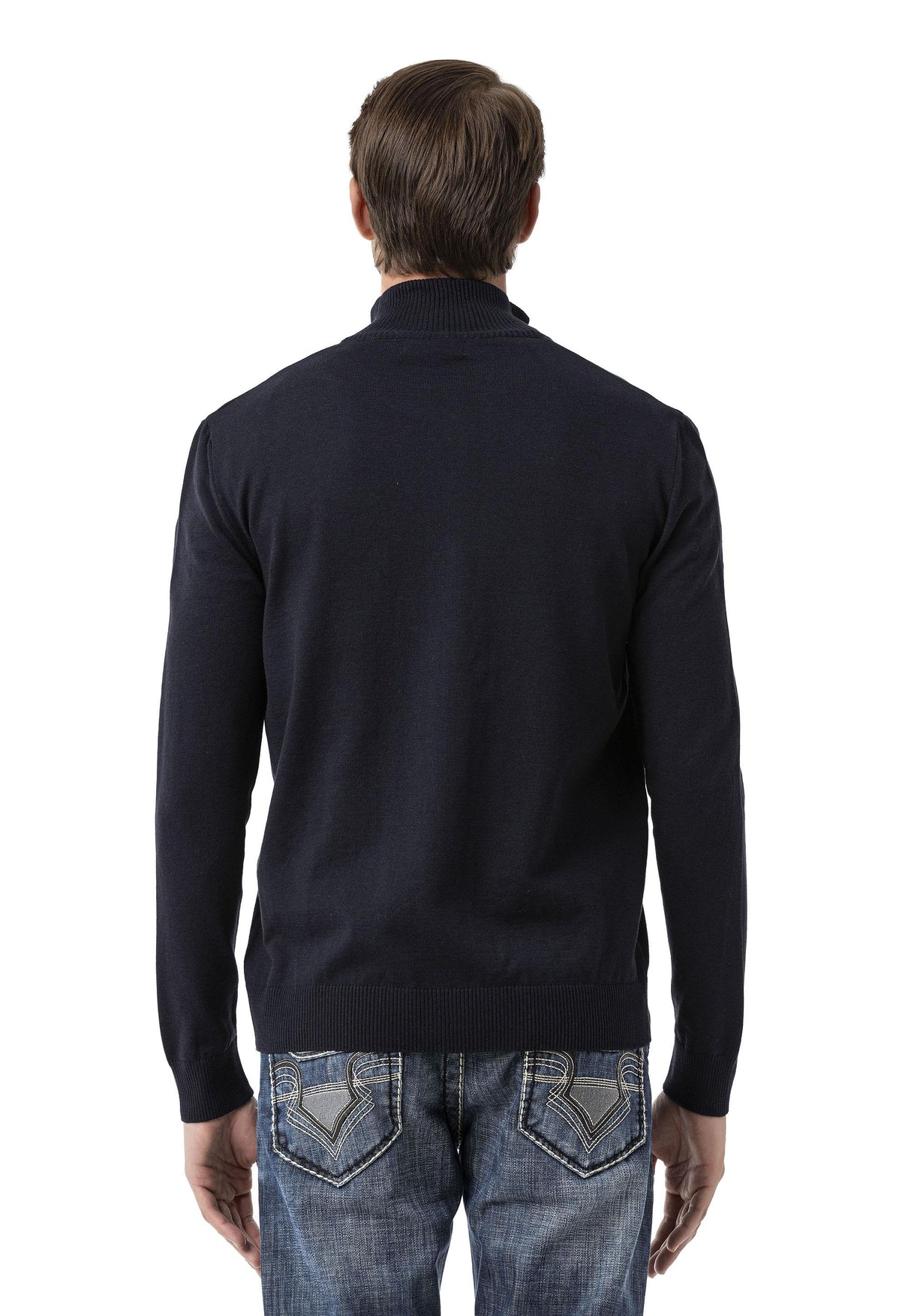 CP282 Ultimate Zip Luxe Knit Men Sweater