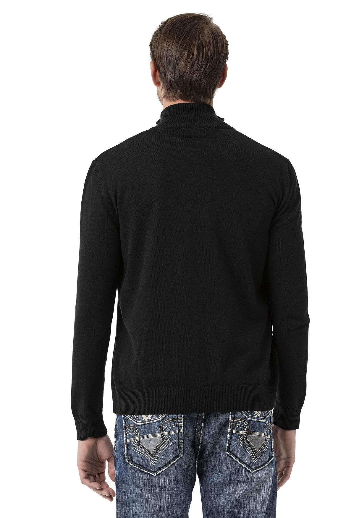 CP282 Ultimate Zip Luxe Knit Men Sweater
