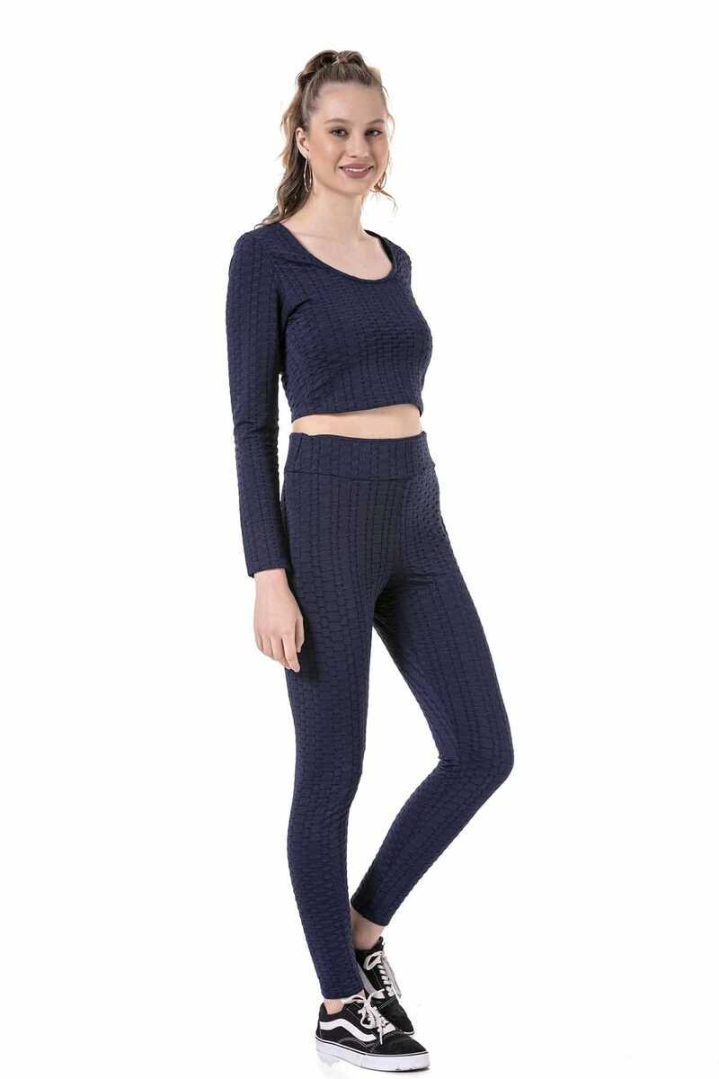 WLR142 Dokulu Body Tayt Spor Takımı