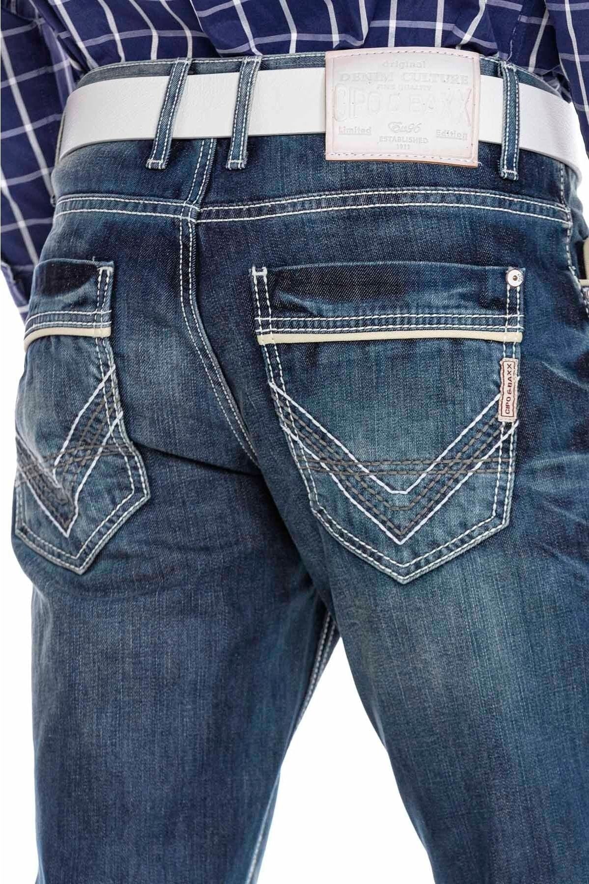 CD184 Çift Cep Dikişli ReguLar Fit Erkek Jean Pantolon