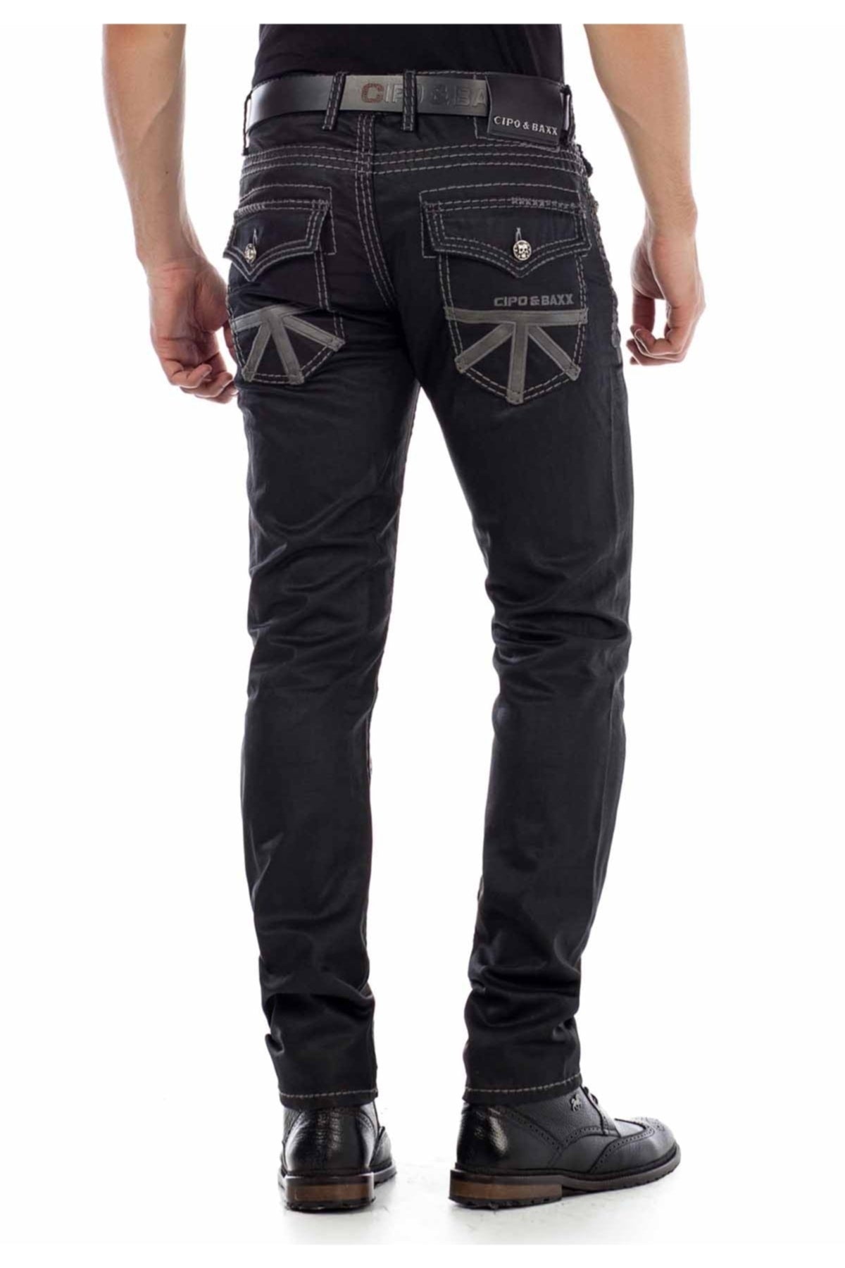 CD295 Regular Fit Parlak Kumaş Jean Pantolon