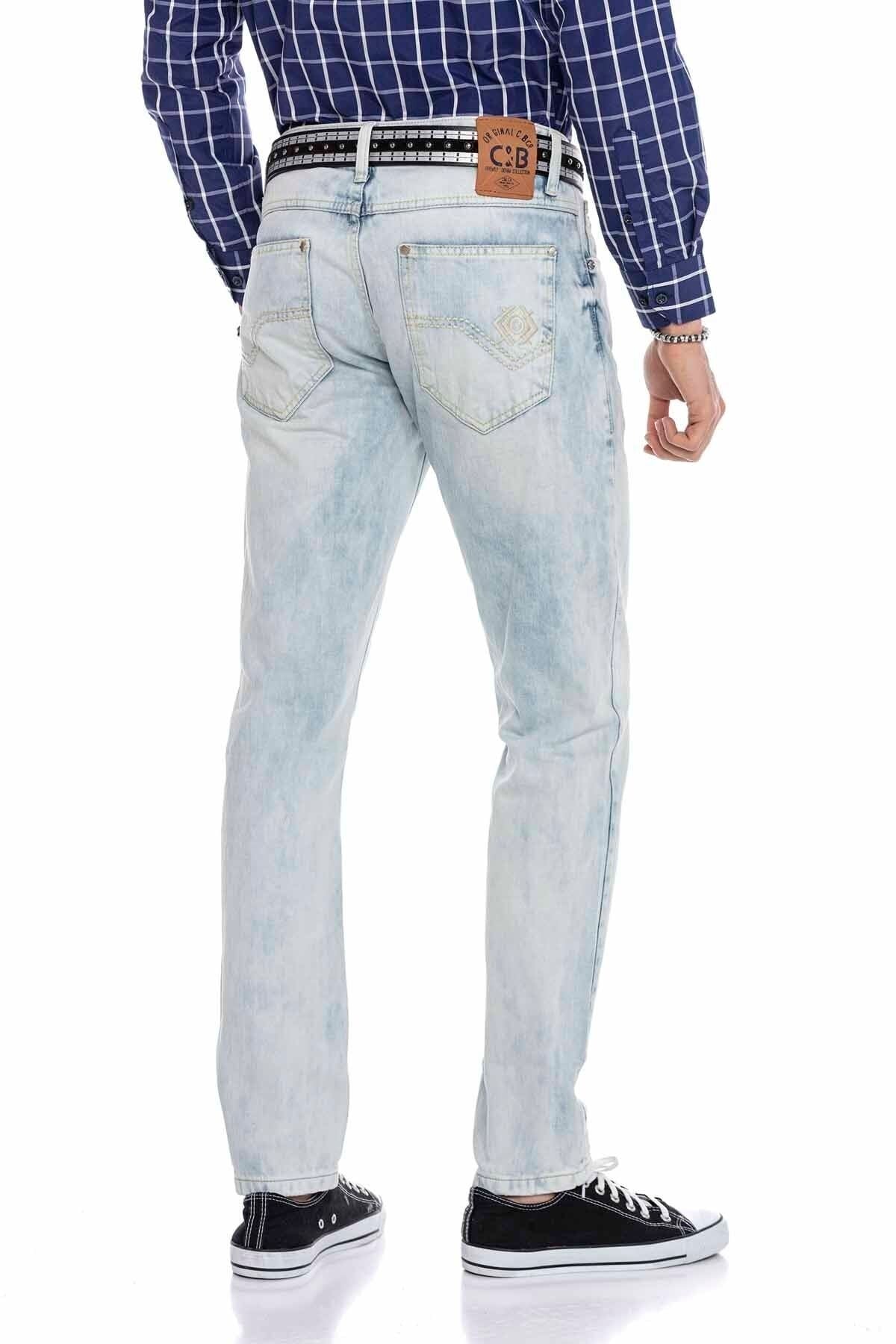 CD319X Buz Mavisi Dar Paça Erkek Jean Kot Pantolon