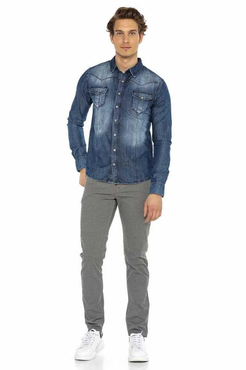 CD372B Slim Fit Dar Paça Erkek Esnek Bel Pantolon