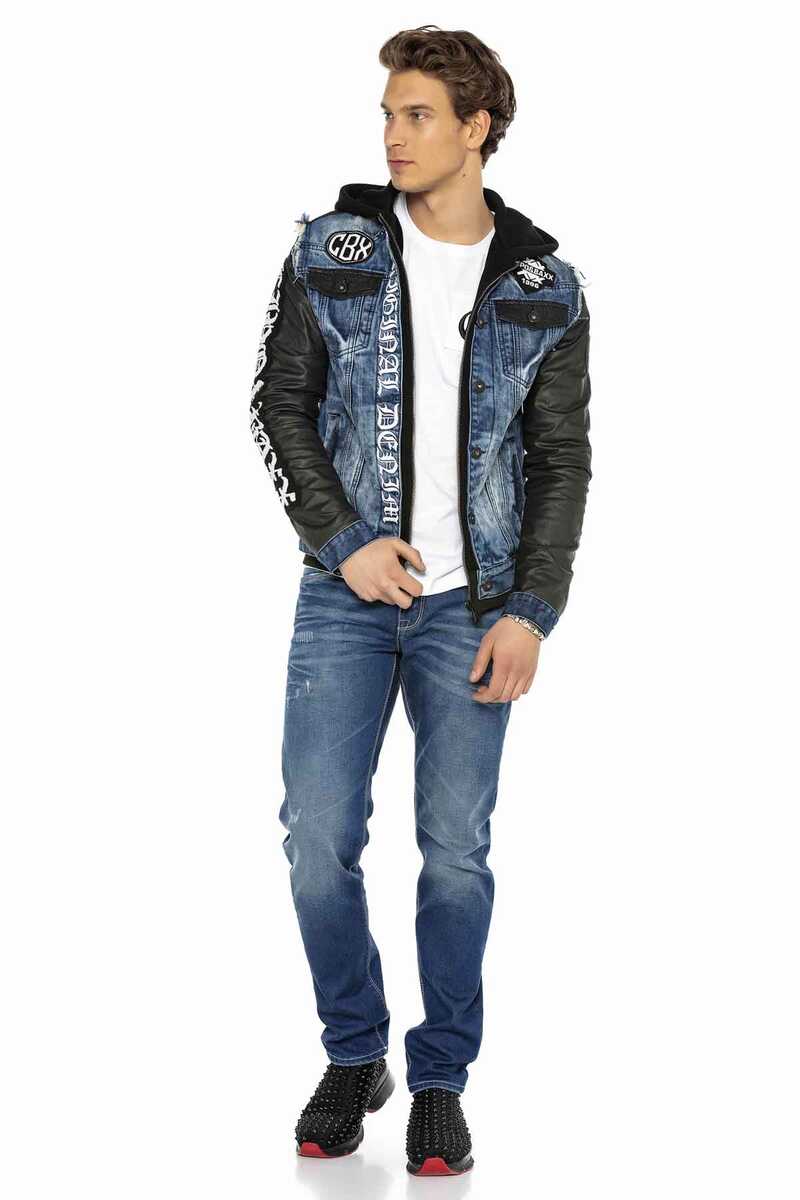 CD386 Hafif Yıpranmış SadeJean Erkek Kot Pantolon