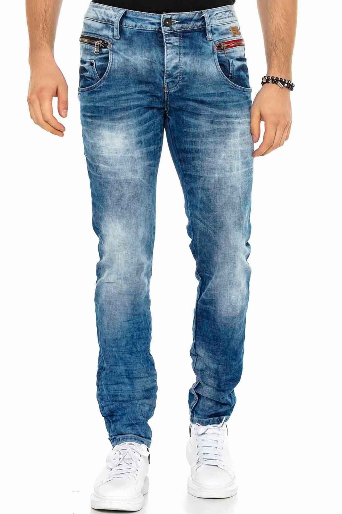CD394 Modern Tasarım Casual Erkek Jean Pantolon
