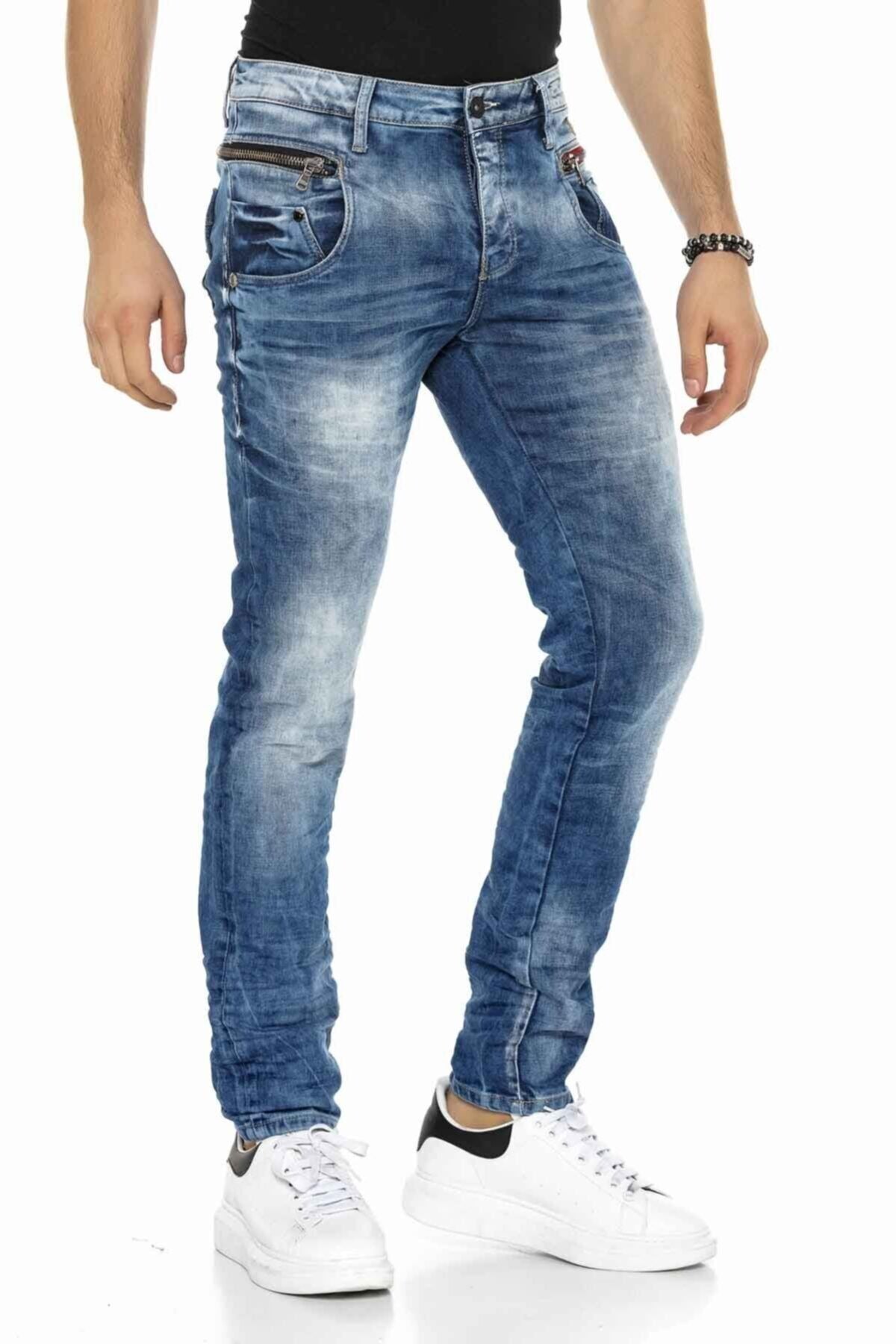 CD394 Modern Tasarım Casual Erkek Jean Pantolon