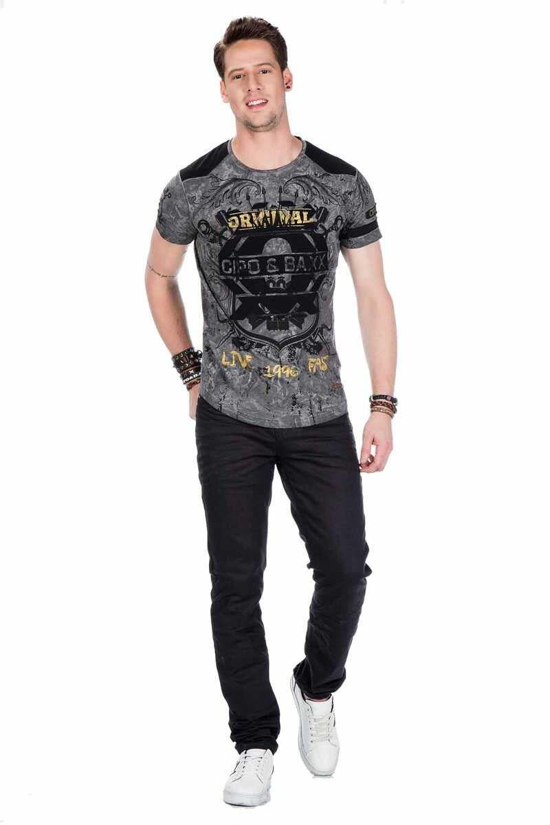 CD410 Erkek Siyah Regular Fit Sade Kot Pantolon