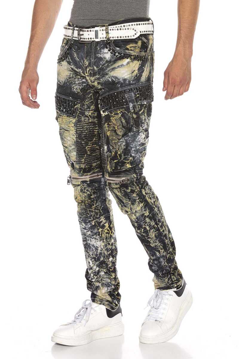 CD494 Rock Star Tarzda Motorcu Erkek Pantolon