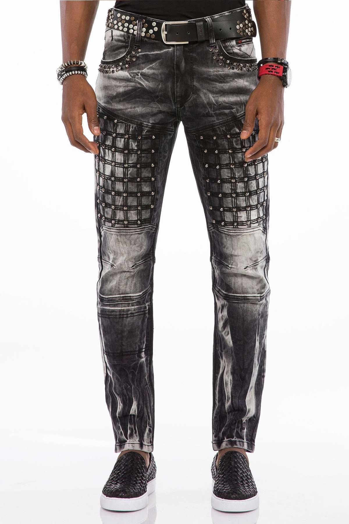 CD496 Yıkama Desenli Street Wear Jeans 4034