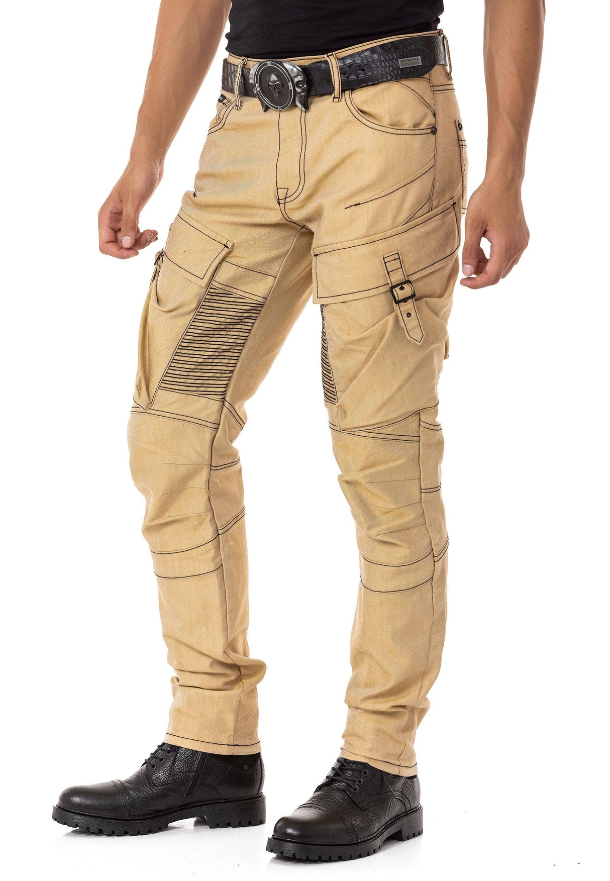 CD523 Kargo Cepli Bol Kesim Hip Hop Tarzı Erkek Jean Pantolon