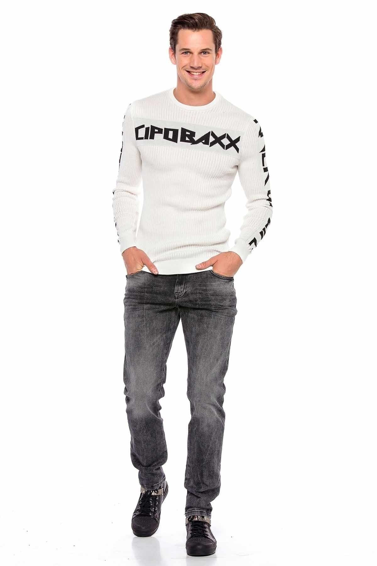 CD543 İnce Desenli Açık Erkek Jean Pantolon