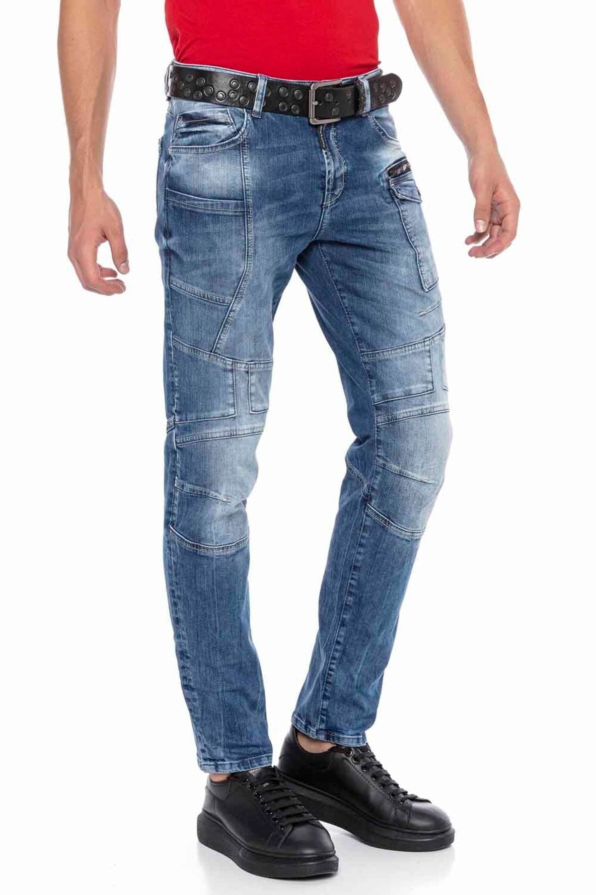 CD577 Parça Dikişli Slim Erkek Jean Pantolon