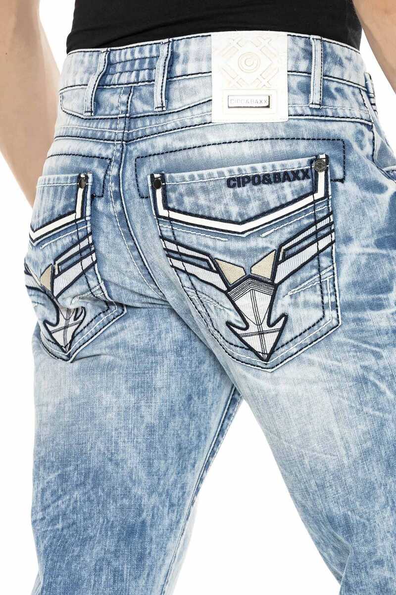 CD616 Cep Detaylı Relax Fit Erkek Jean Pantolon