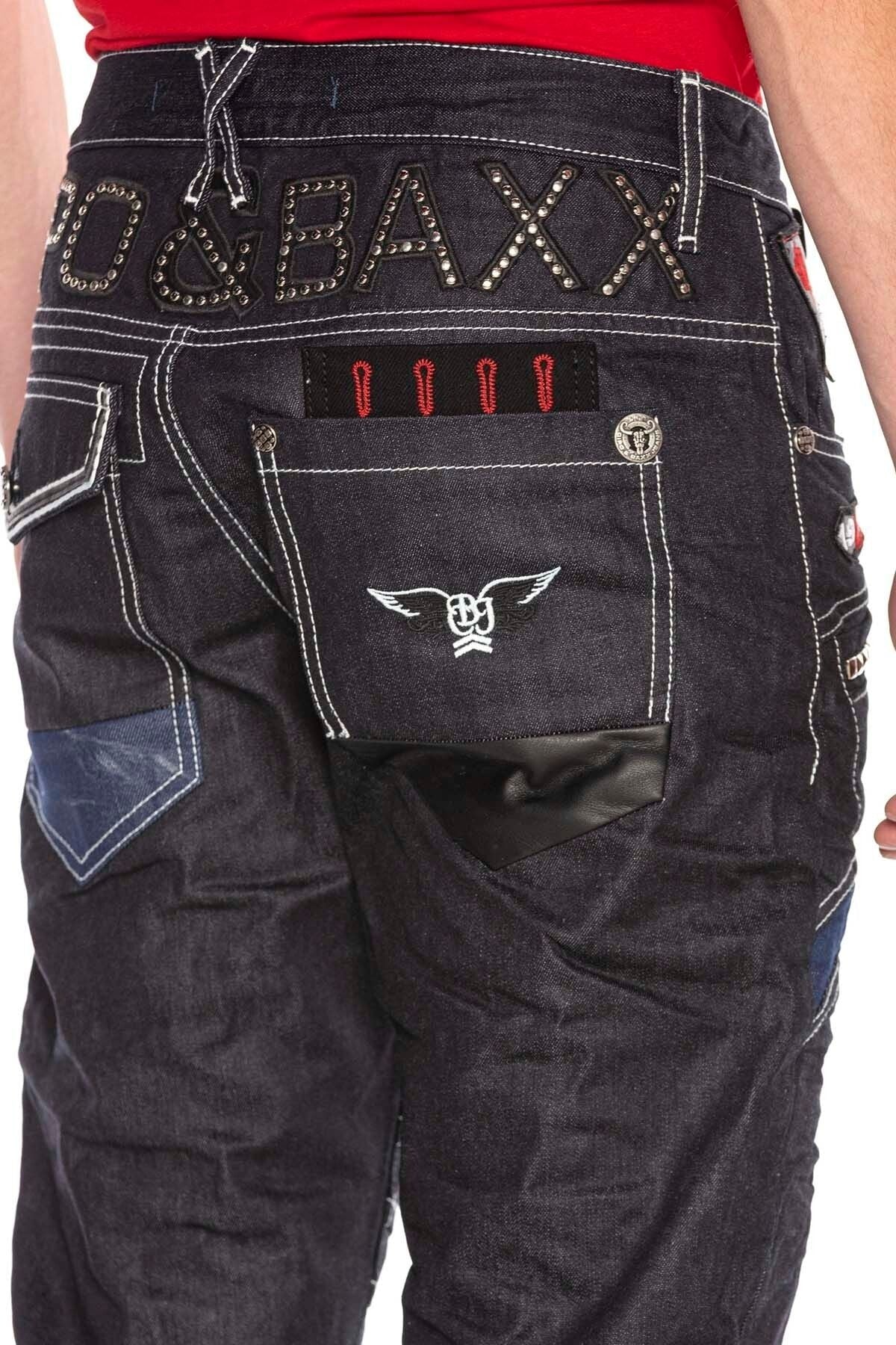 CD639 Düşük Bel Bol Kesim Rapper Erkek Jean Pantolon