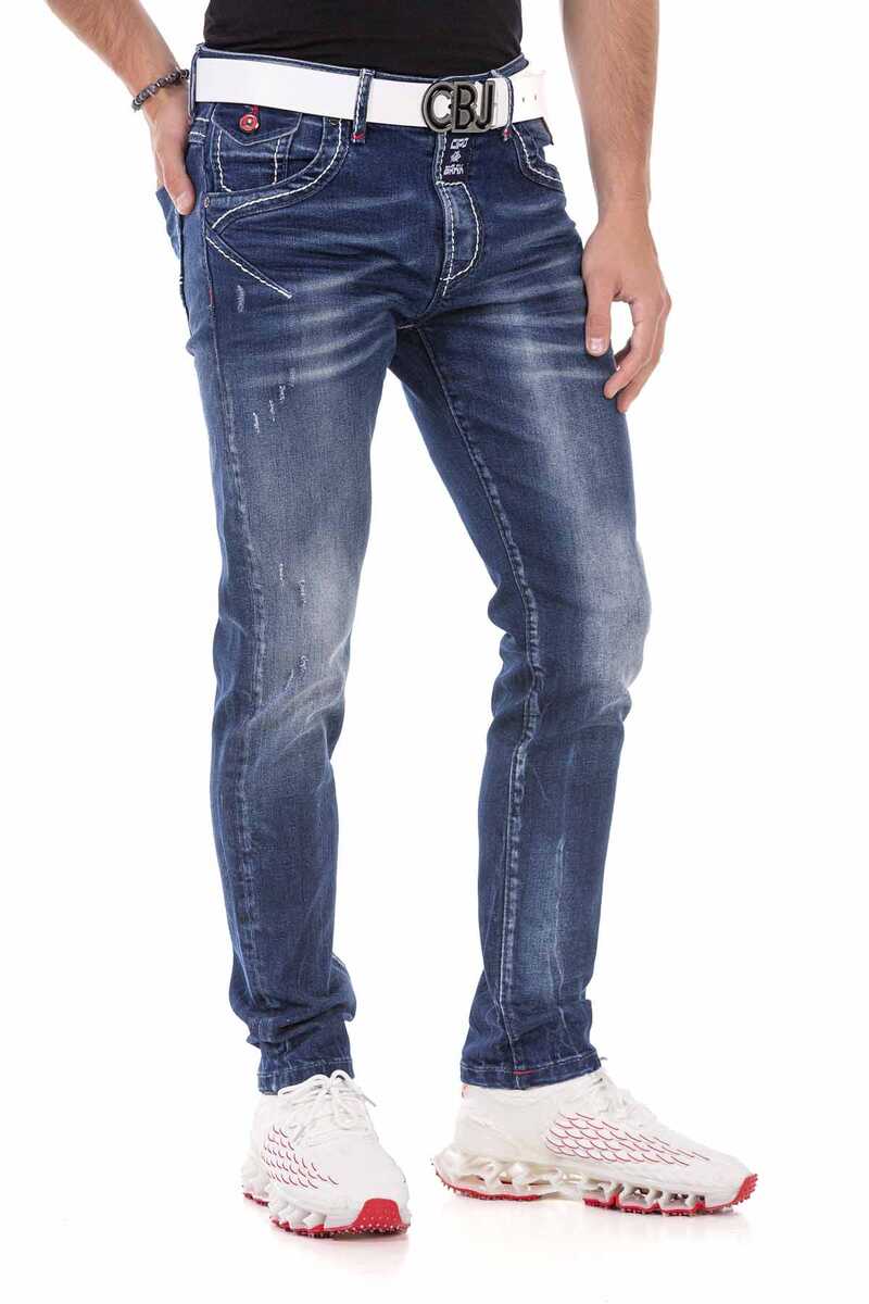 CD692 Nakış Detaylı Erkek Jean Pantolon