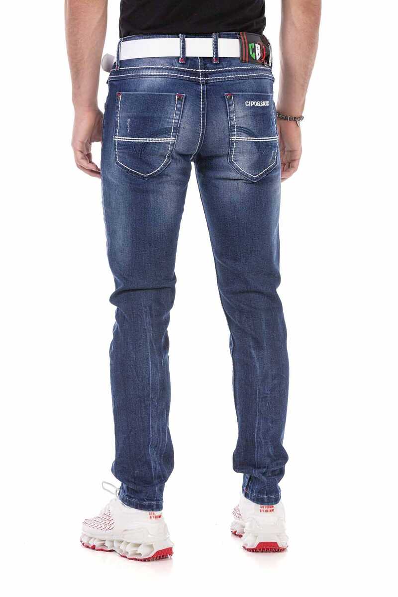 CD692 Nakış Detaylı Erkek Jean Pantolon