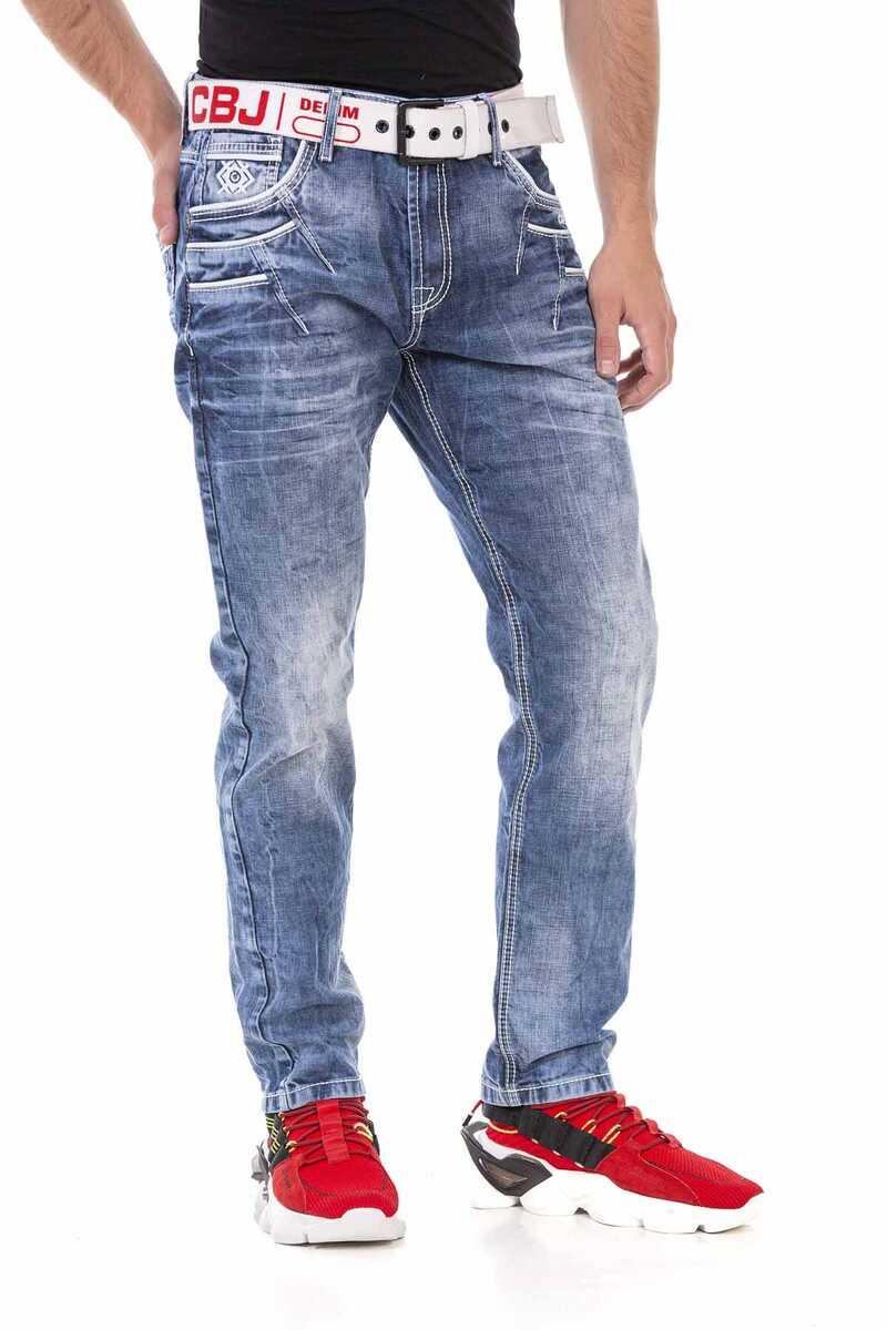CD723 Cep Detaylı Regular Fit Erkek Jean Pantolon