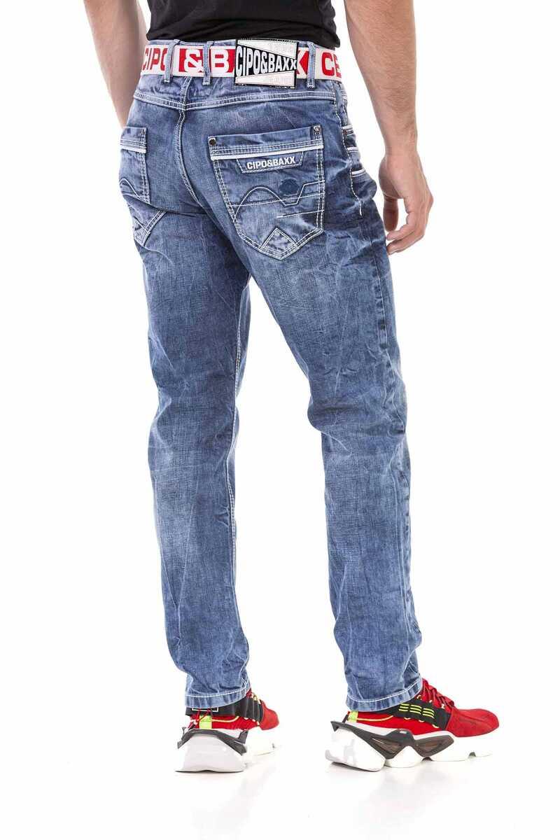 CD723 Cep Detaylı Regular Fit Erkek Jean Pantolon