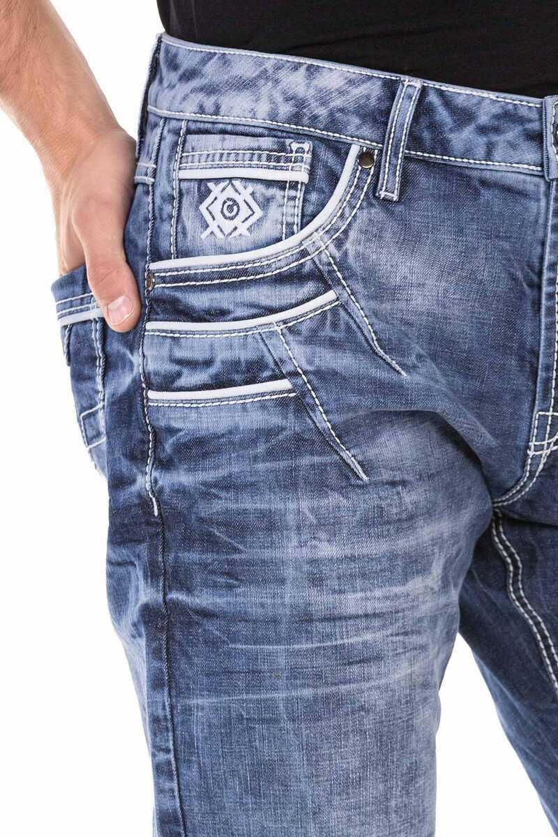 CD723 Cep Detaylı Regular Fit Erkek Jean Pantolon