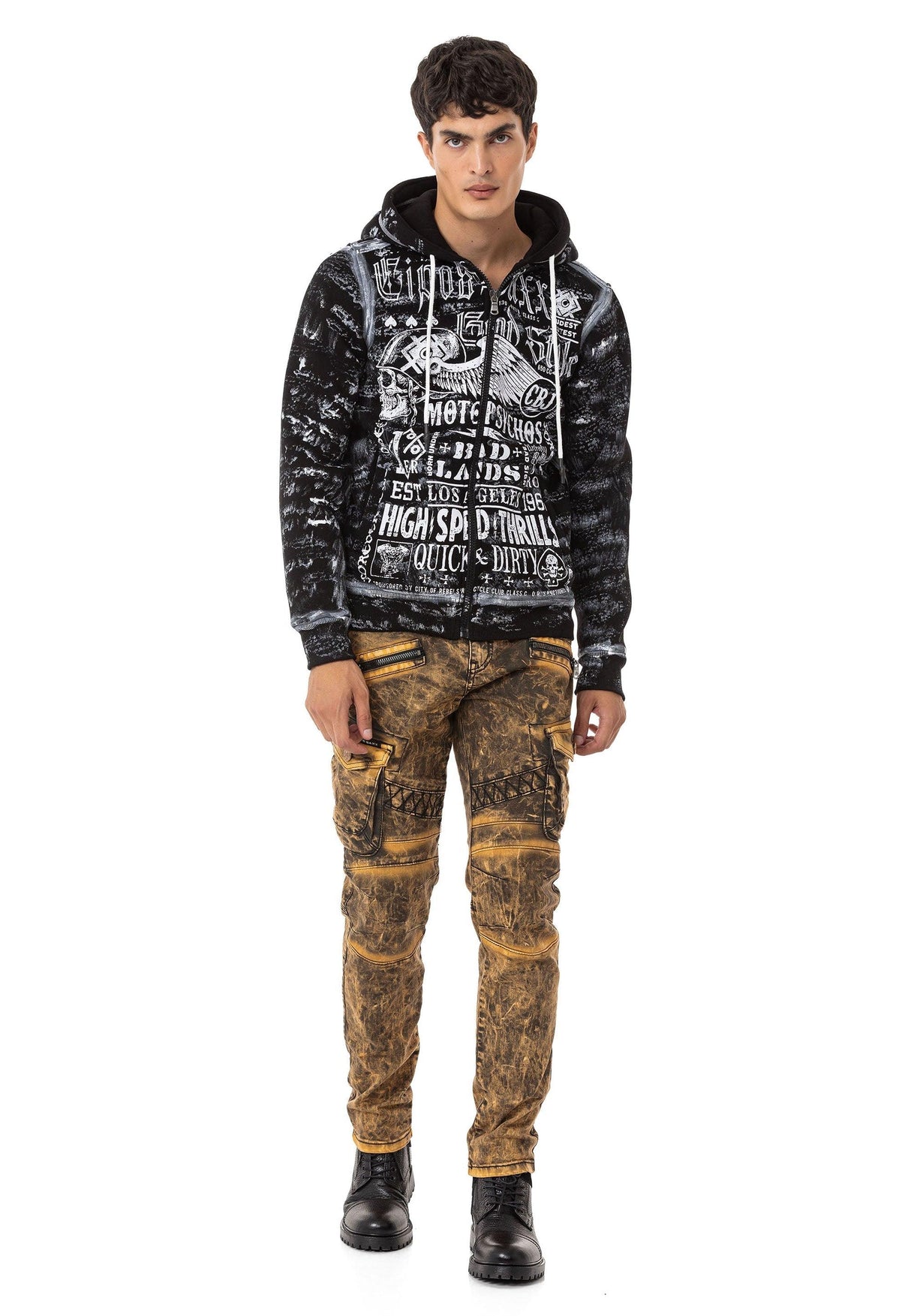 CD780 Biker Tarz Erkek Kargo Pantolon