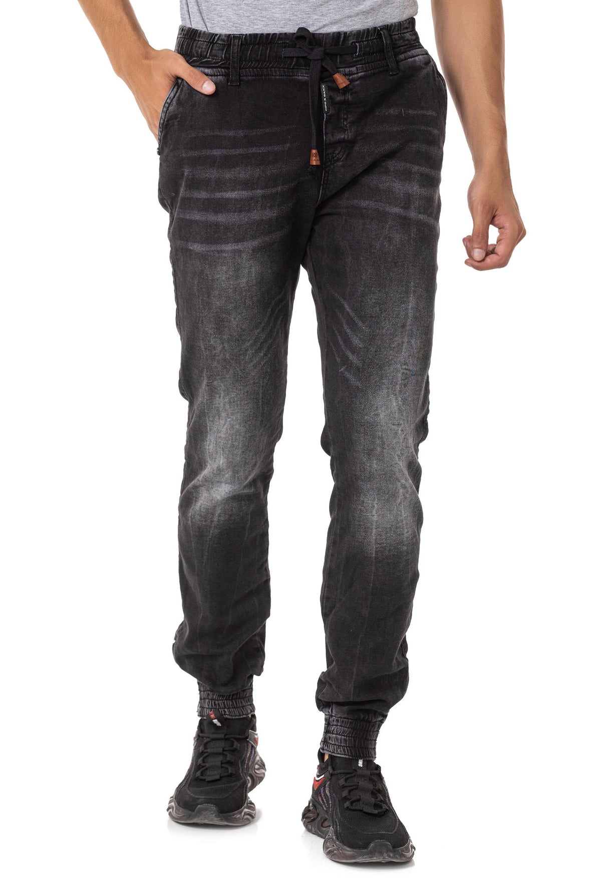 CD807 Paça Lastikli Basic Erkek Jean Pantolon