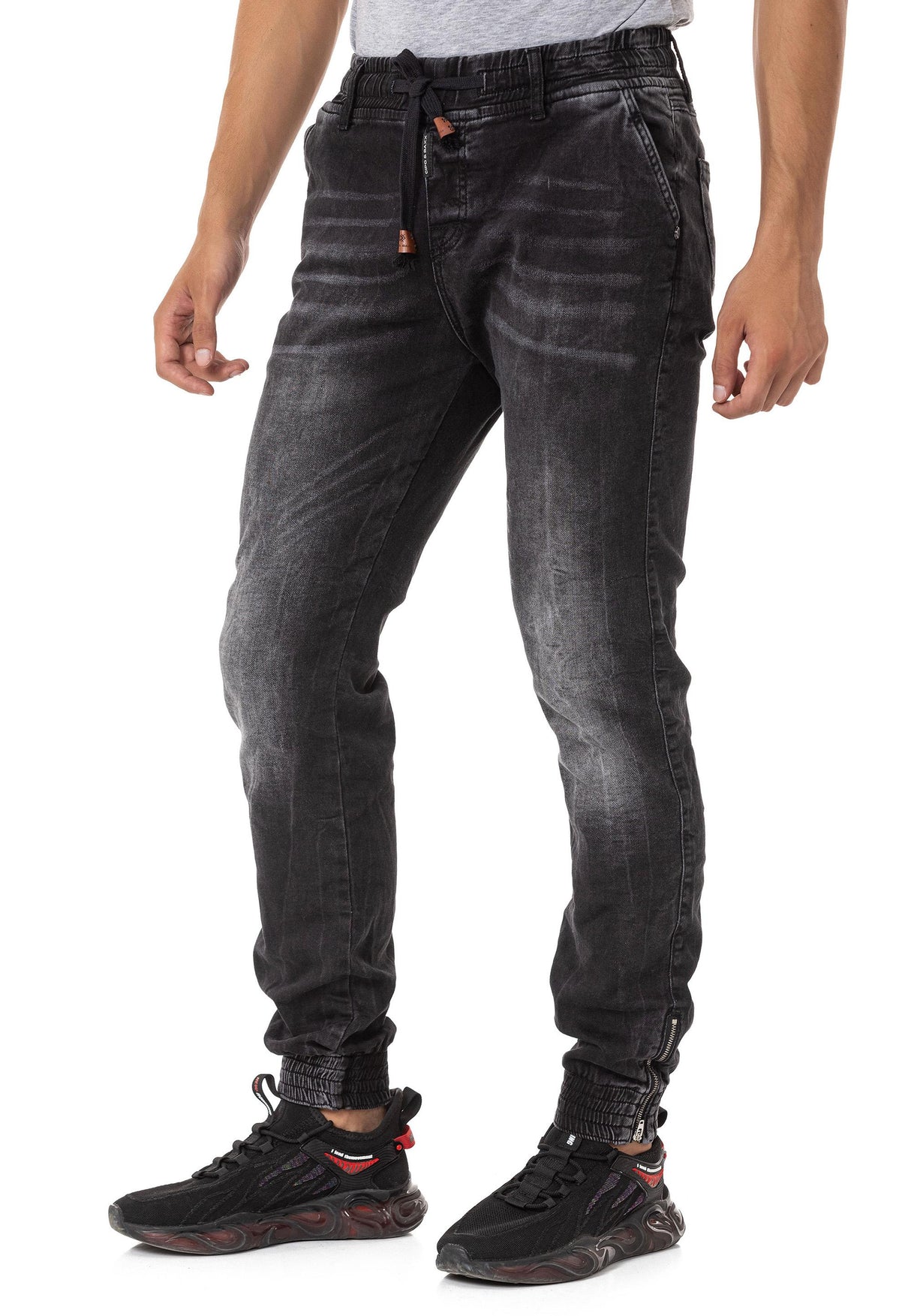 CD807 Paça Lastikli Basic Erkek Jean Pantolon