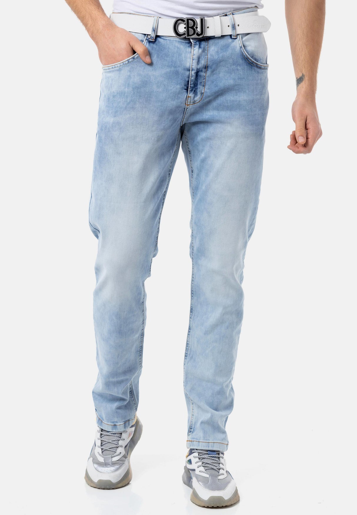 CD820 Günlük Stile Uygun Erkek Jean Pantolon