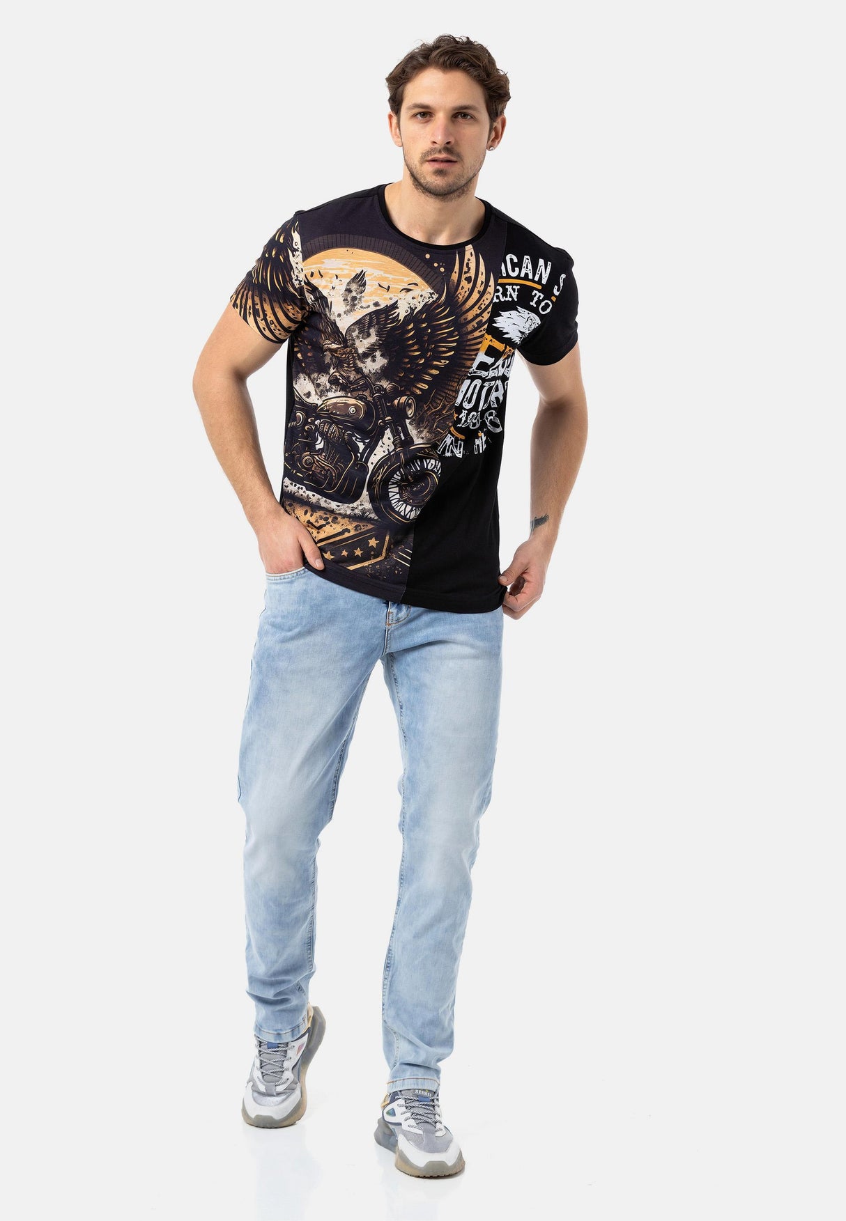 CD820 Günlük Stile Uygun Erkek Jean Pantolon