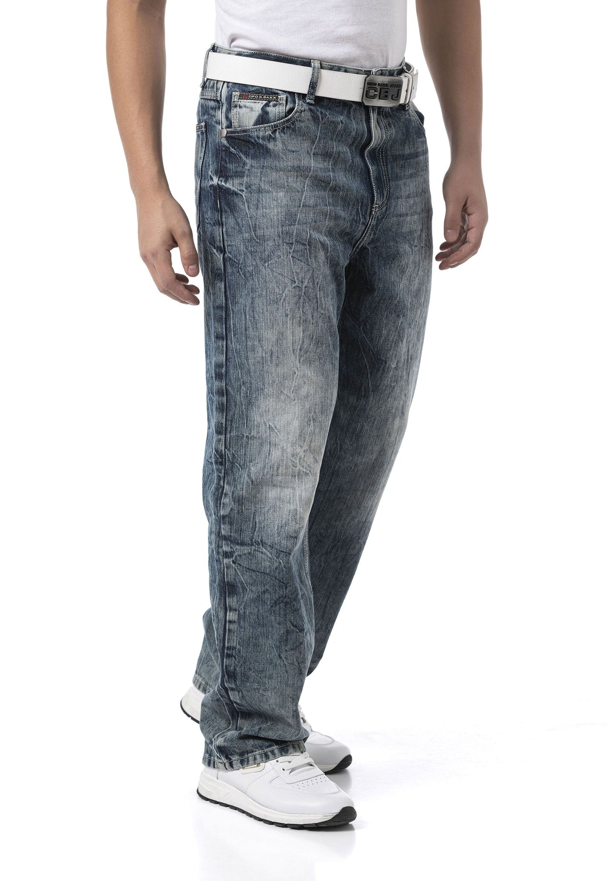 Erkek Baggy Fit Rahat Kesim Streetwear Tarz Pantolon CD903